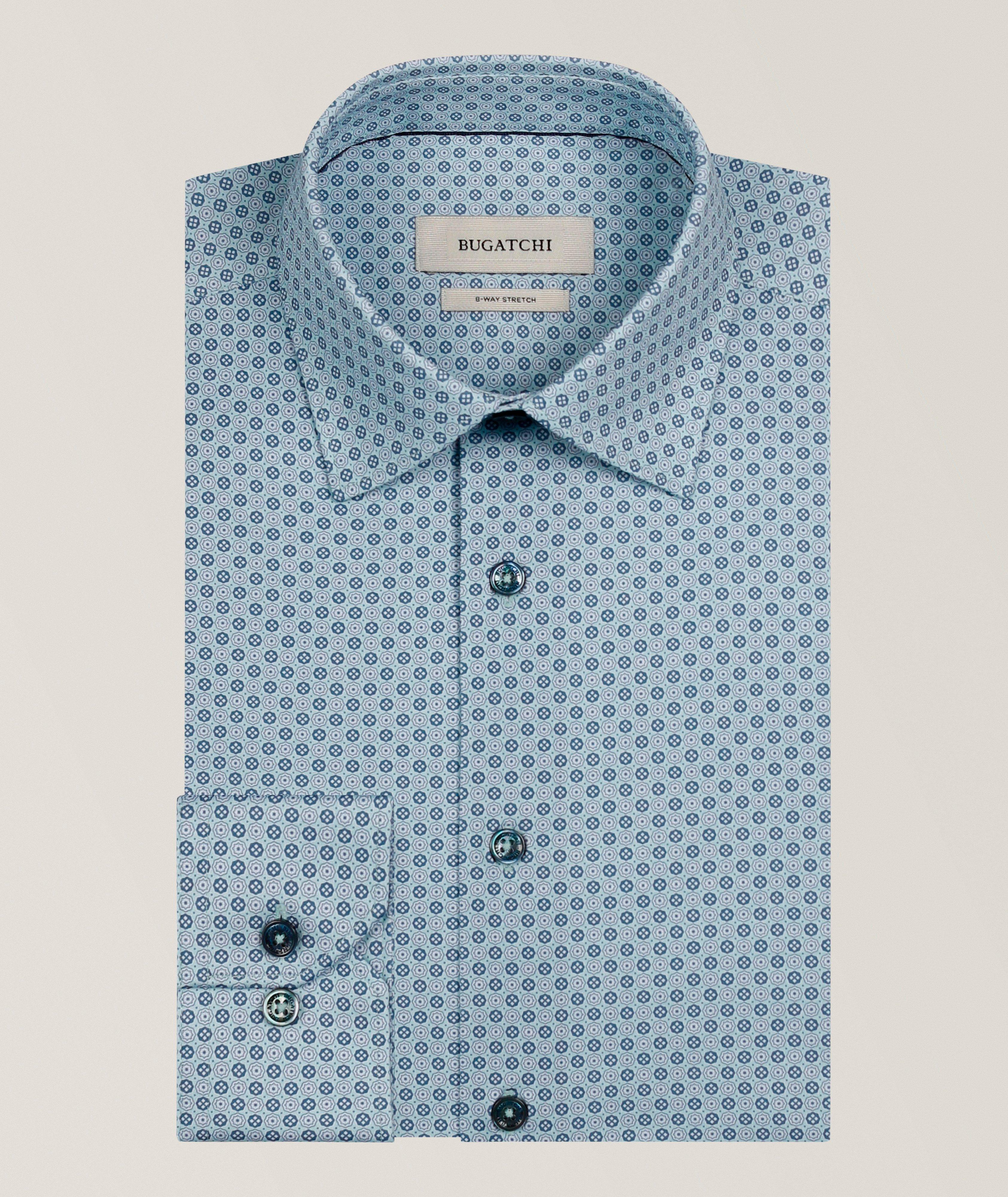 Bugatchi James Geo-Print OoohCotton Shirt