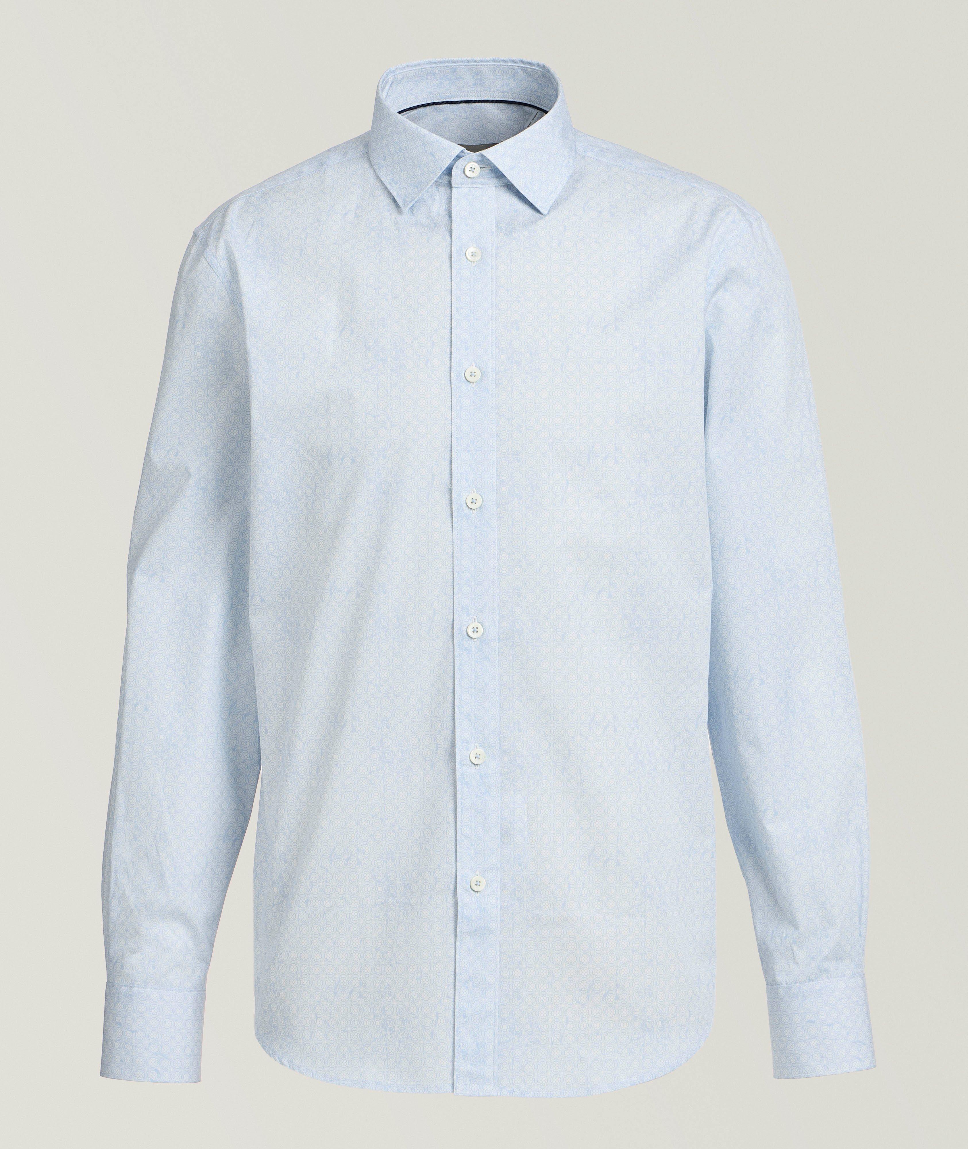 Bugatchi Axel Filigree Woven Cotton Shirt