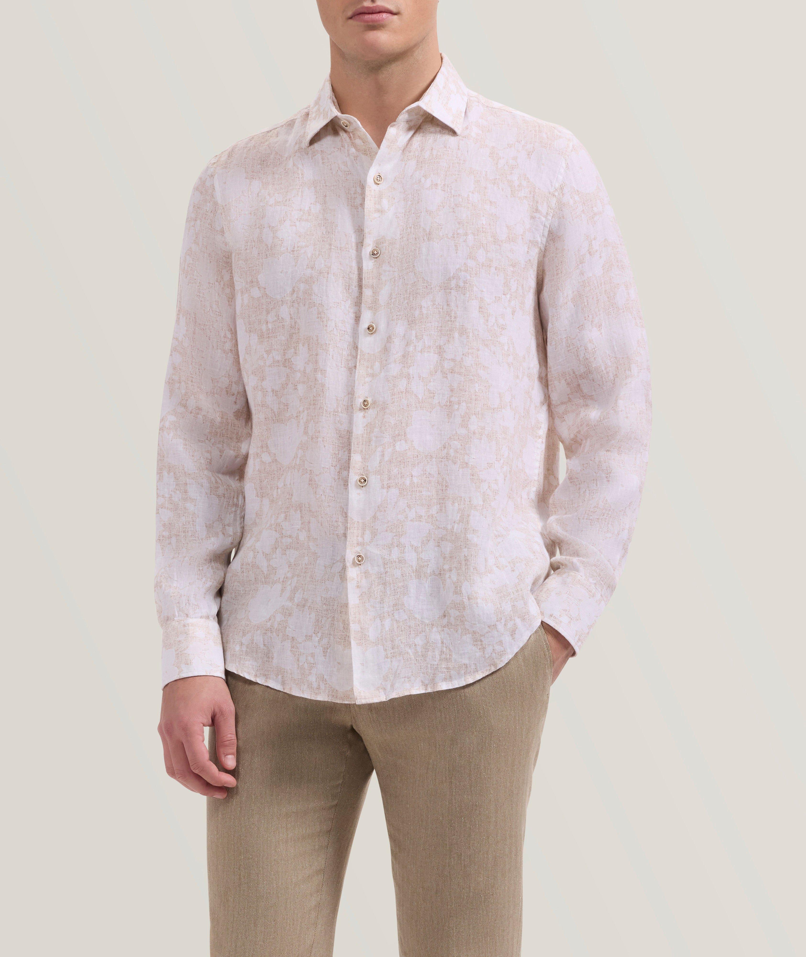 シャツ BAGARCH FLORAL SHIRTS Bugatchi Julian Shadow Floral Linen Shirt | Casual Shirts | Harry