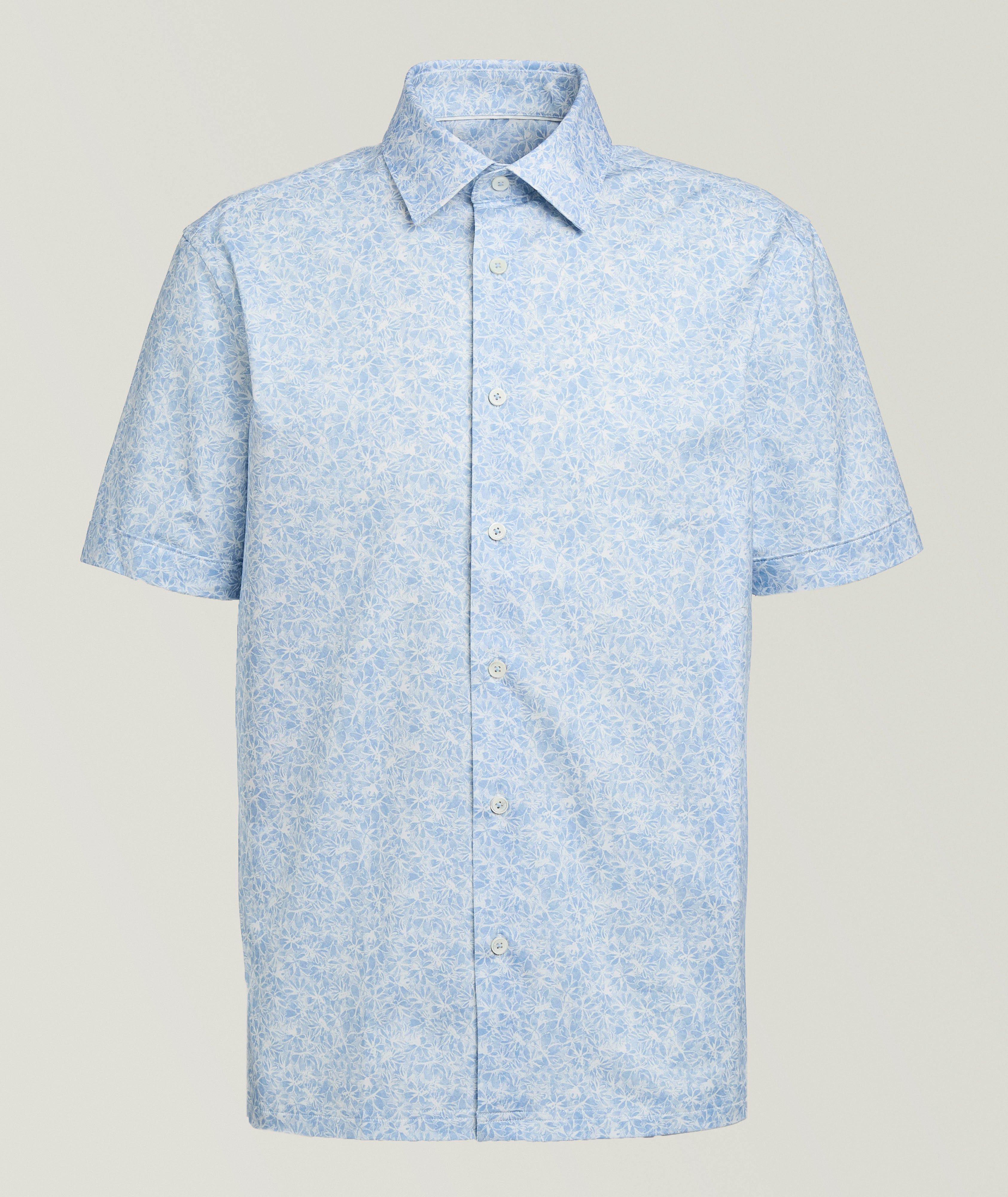 Bugatchi Miles Floral-Print OoohCotton Shirt