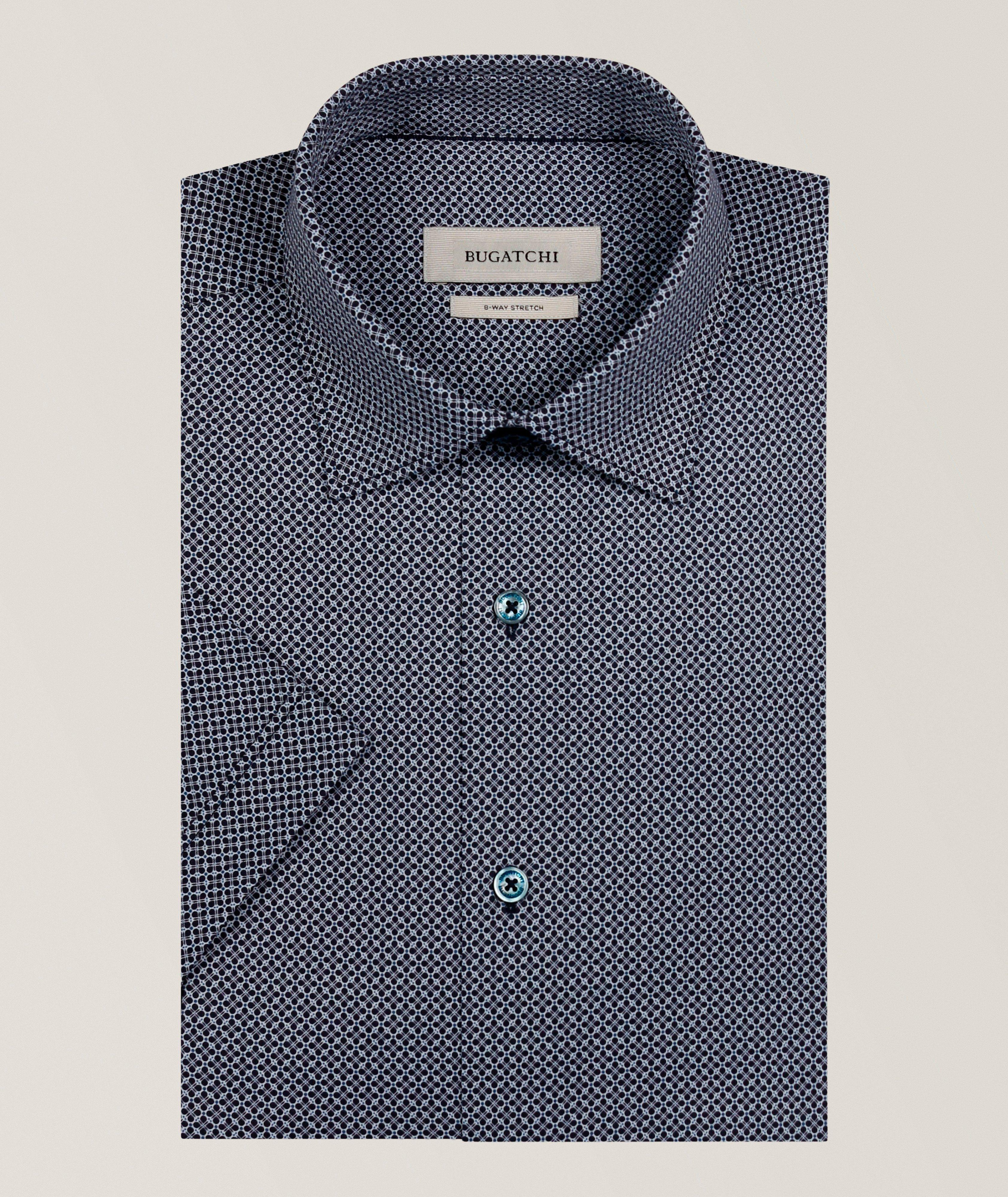 Bugatchi Miles Micro Geo-Print OoohCotton Shirt