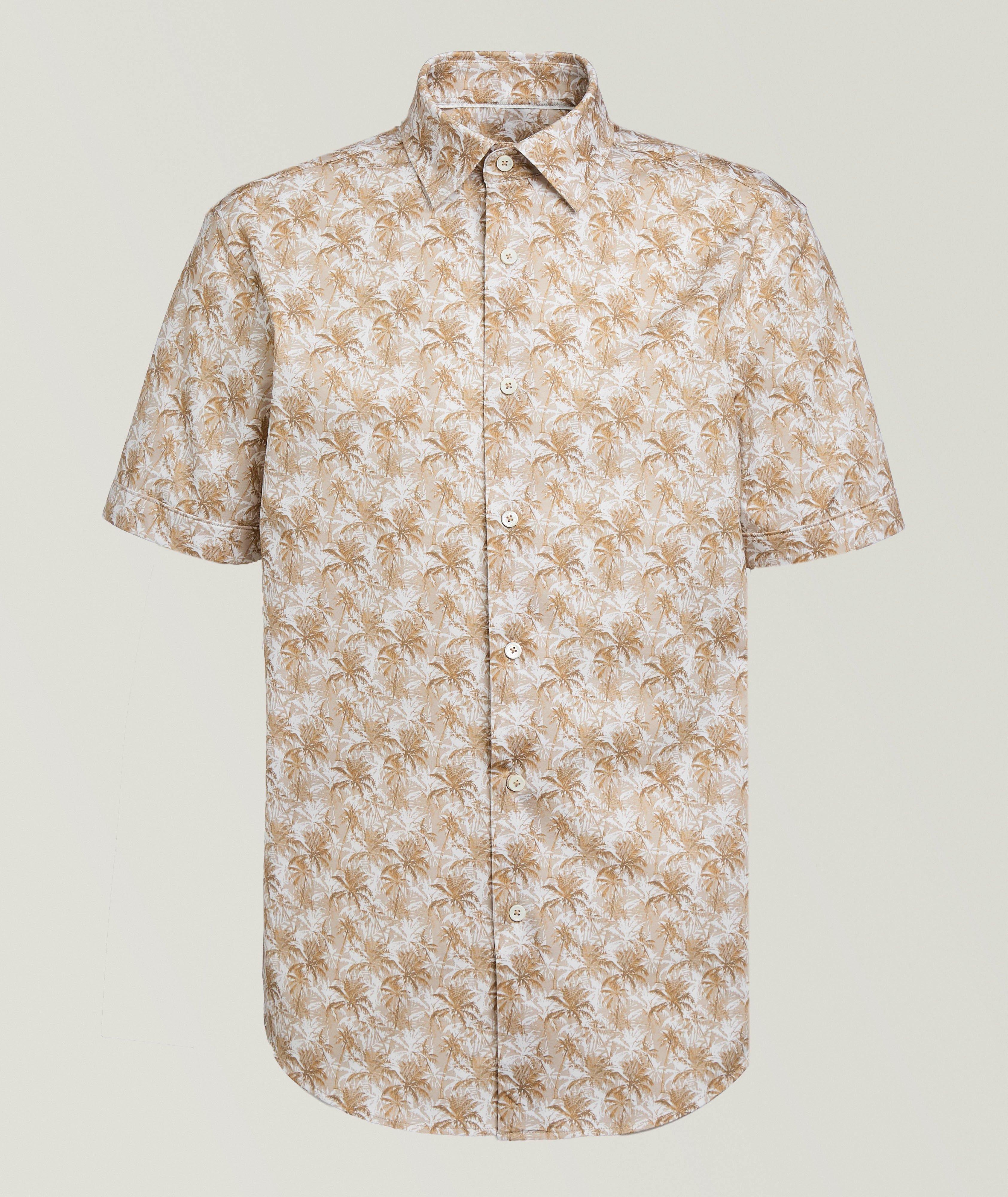 Bugatchi Miles Palm Tree OoohCotton Shirt