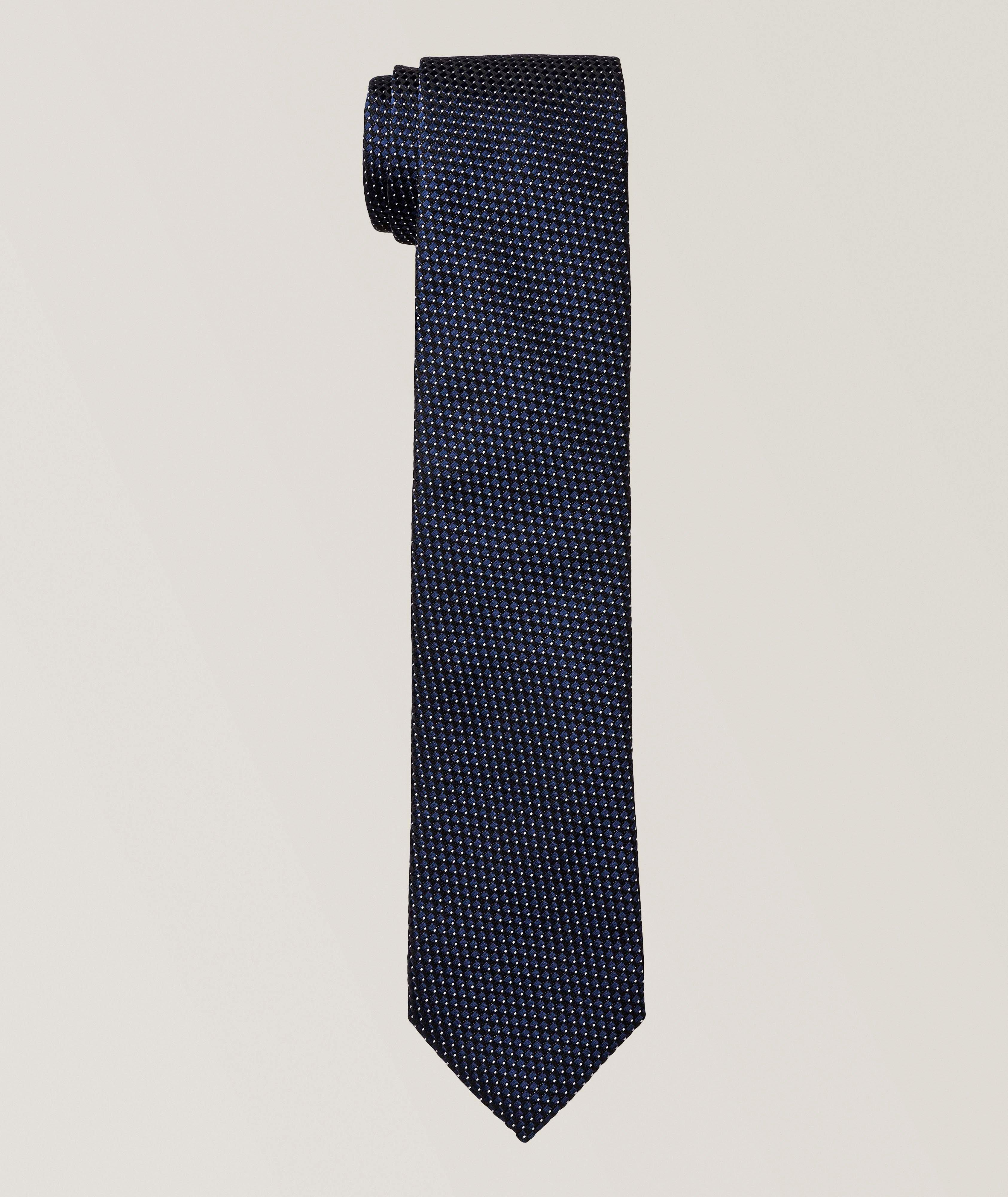 Altea Textured Micro-Dot Silk Tie 