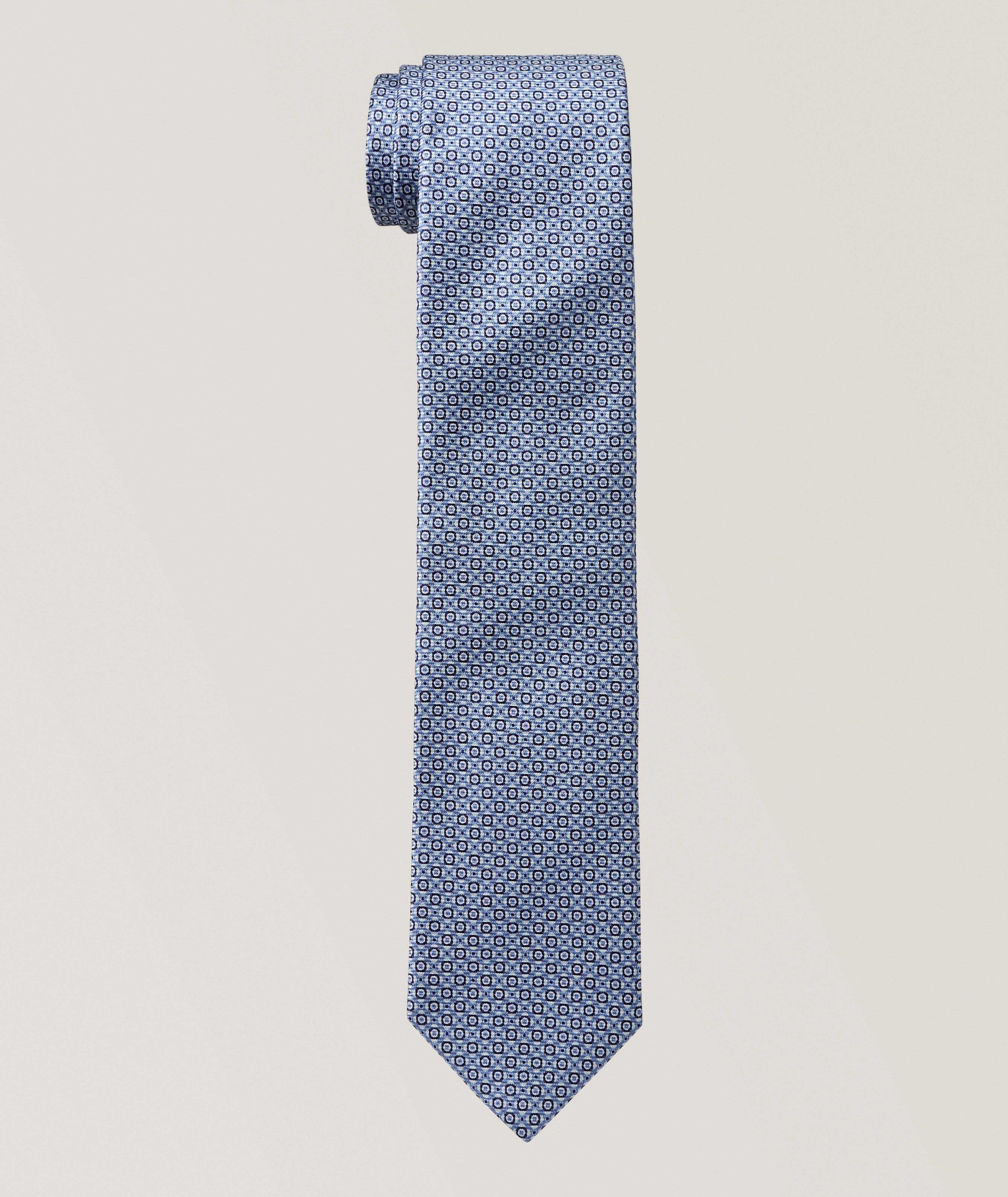 Altea Mini-Motif Print Silk Tie 