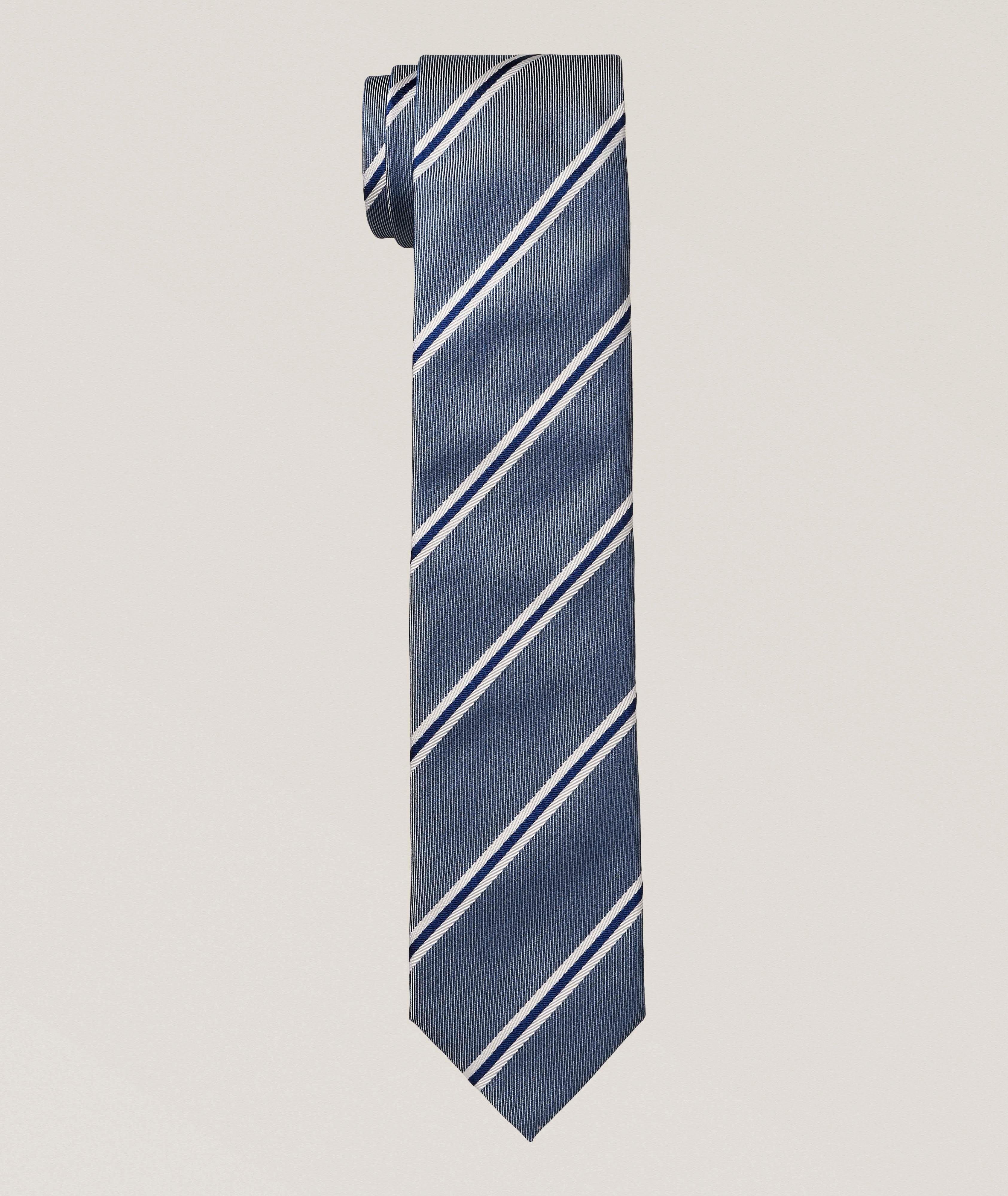 Altea Stripe Silk Tie 
