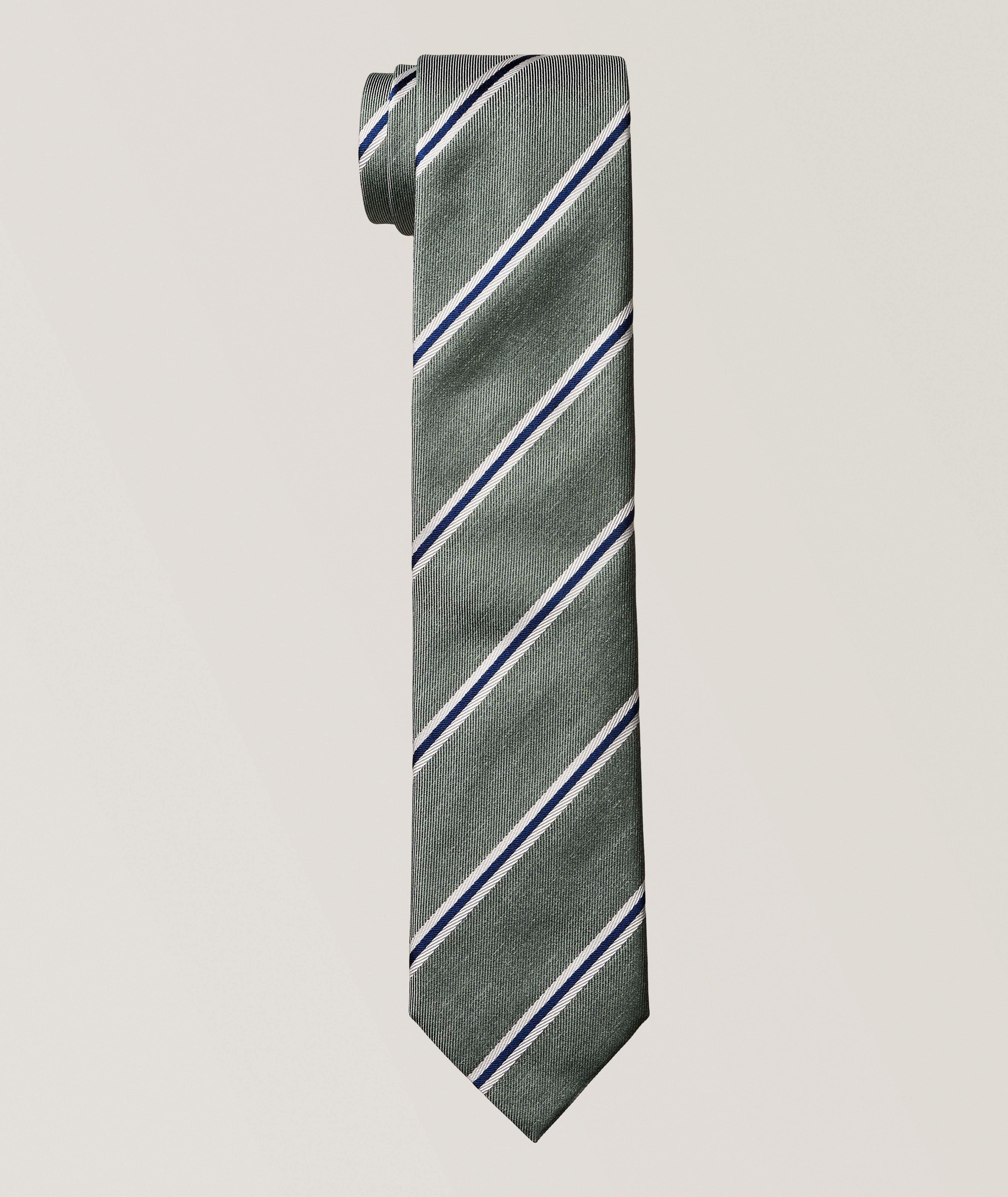 Altea Stripe Silk Tie 