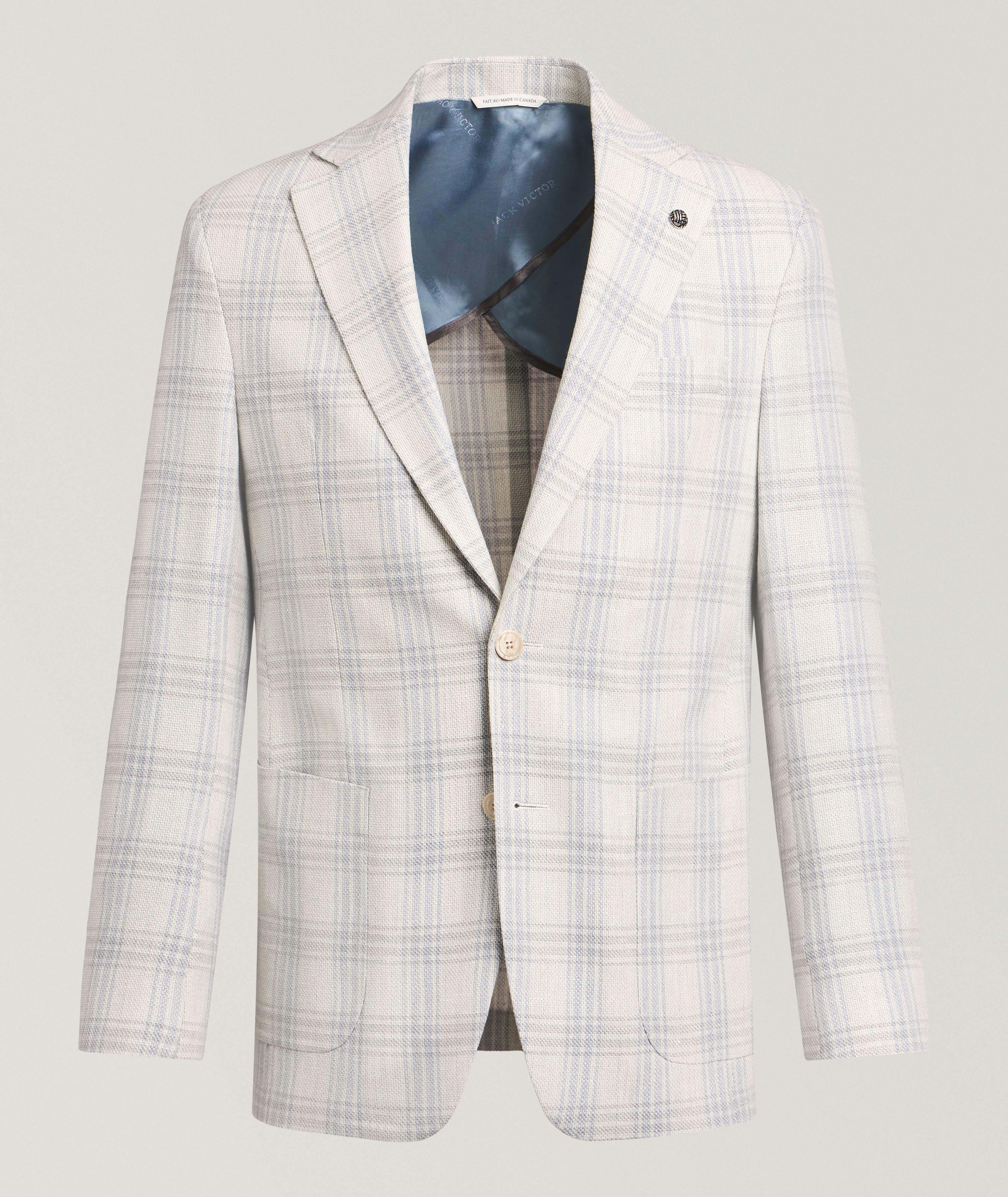 Jack Victor Plaid Wool-Blend Sport Jacket 