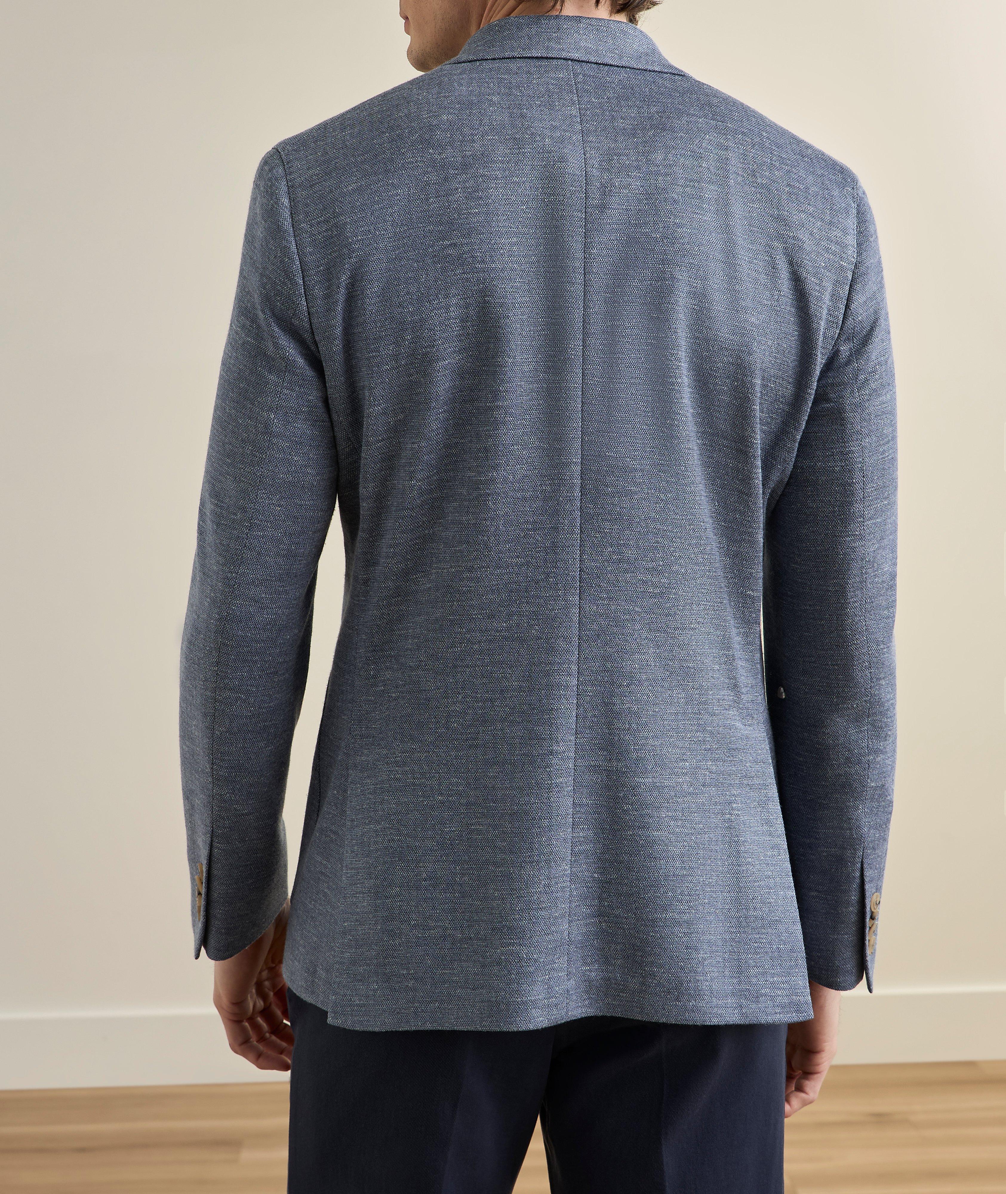 Veston sport laine-soie-lin mélange image 2