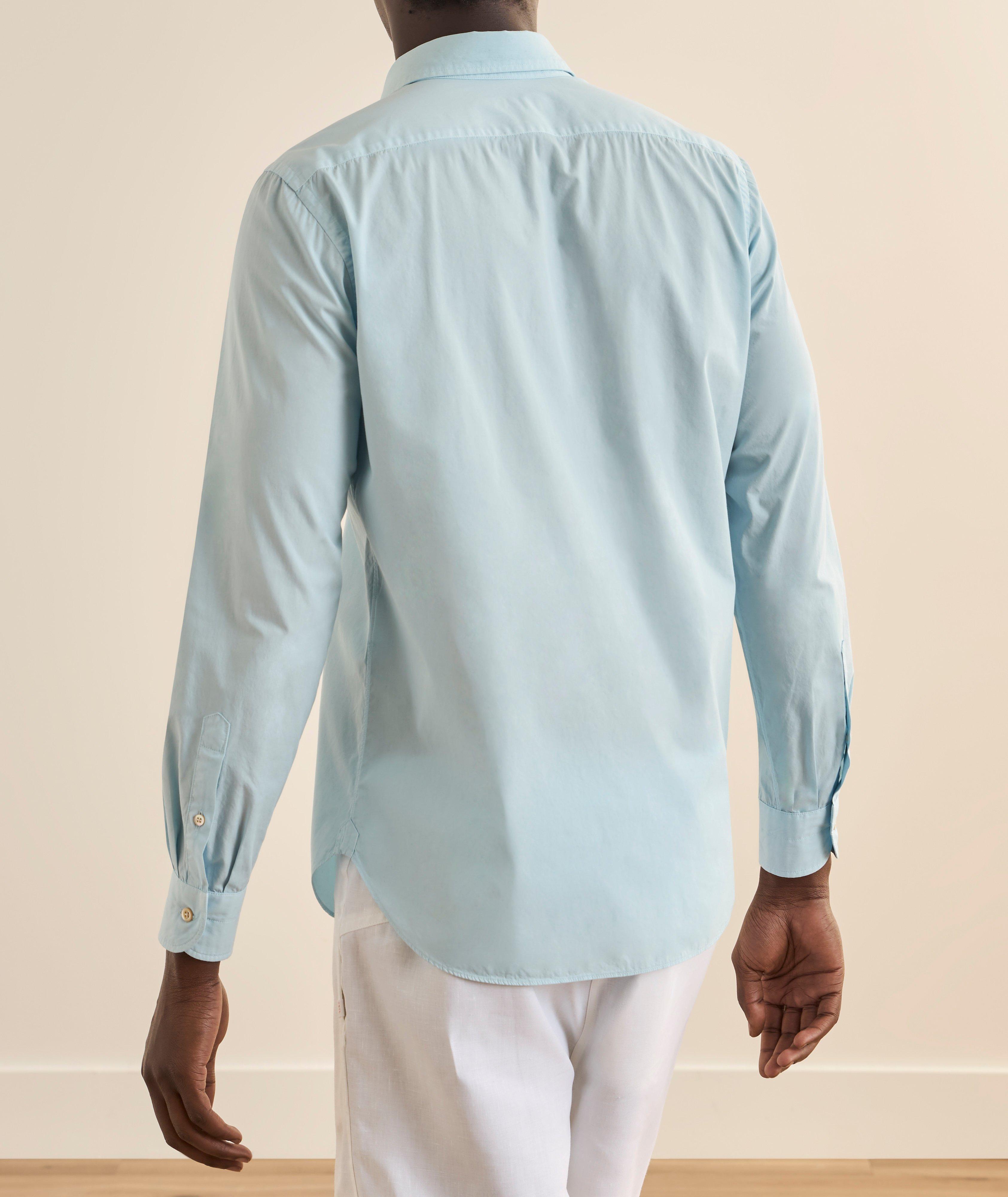 Chemise popeline coton unie image 2