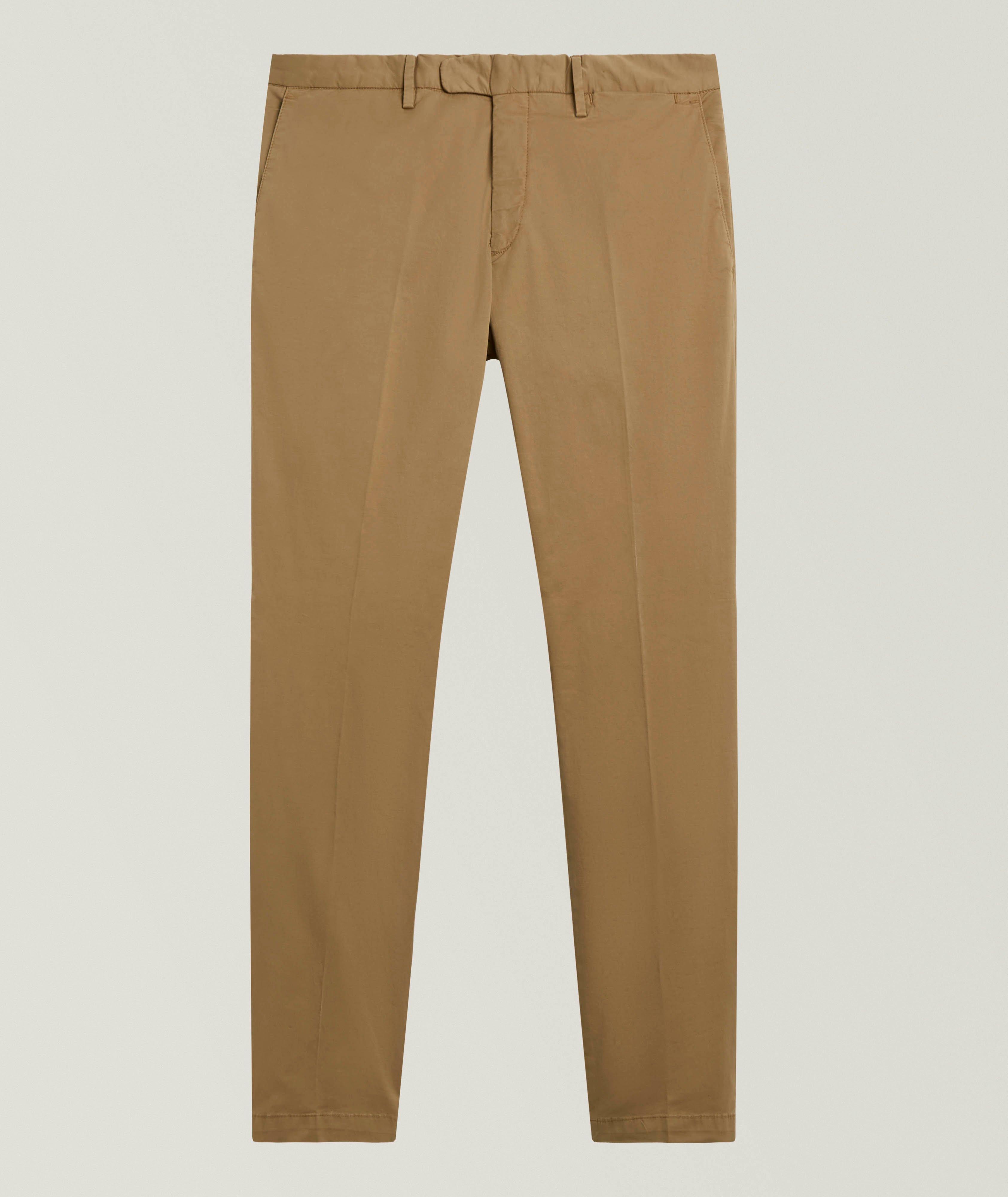 Stretch-Cotton Straight Chinos image 0