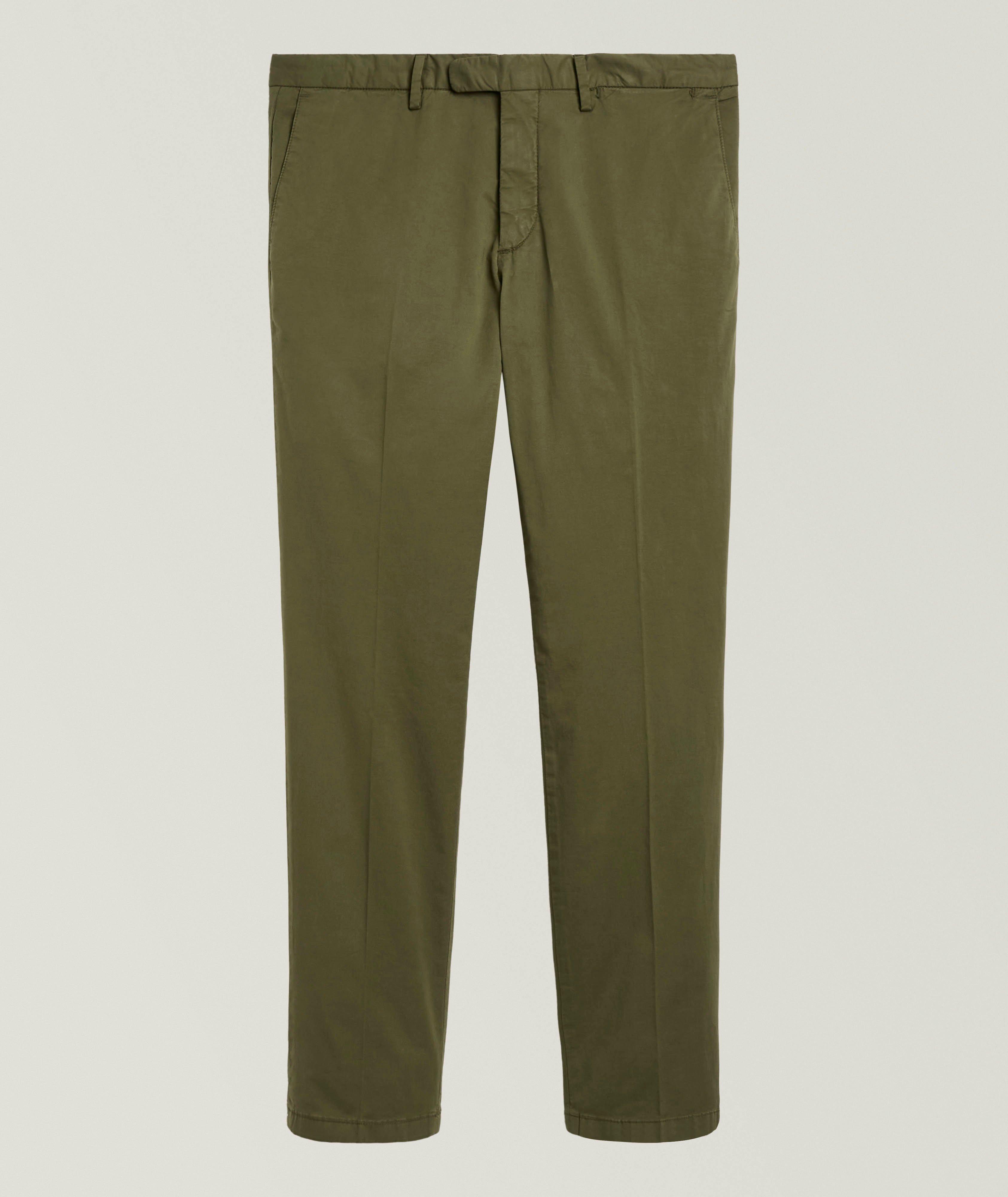 Boglioli Chino droit coton-extensible