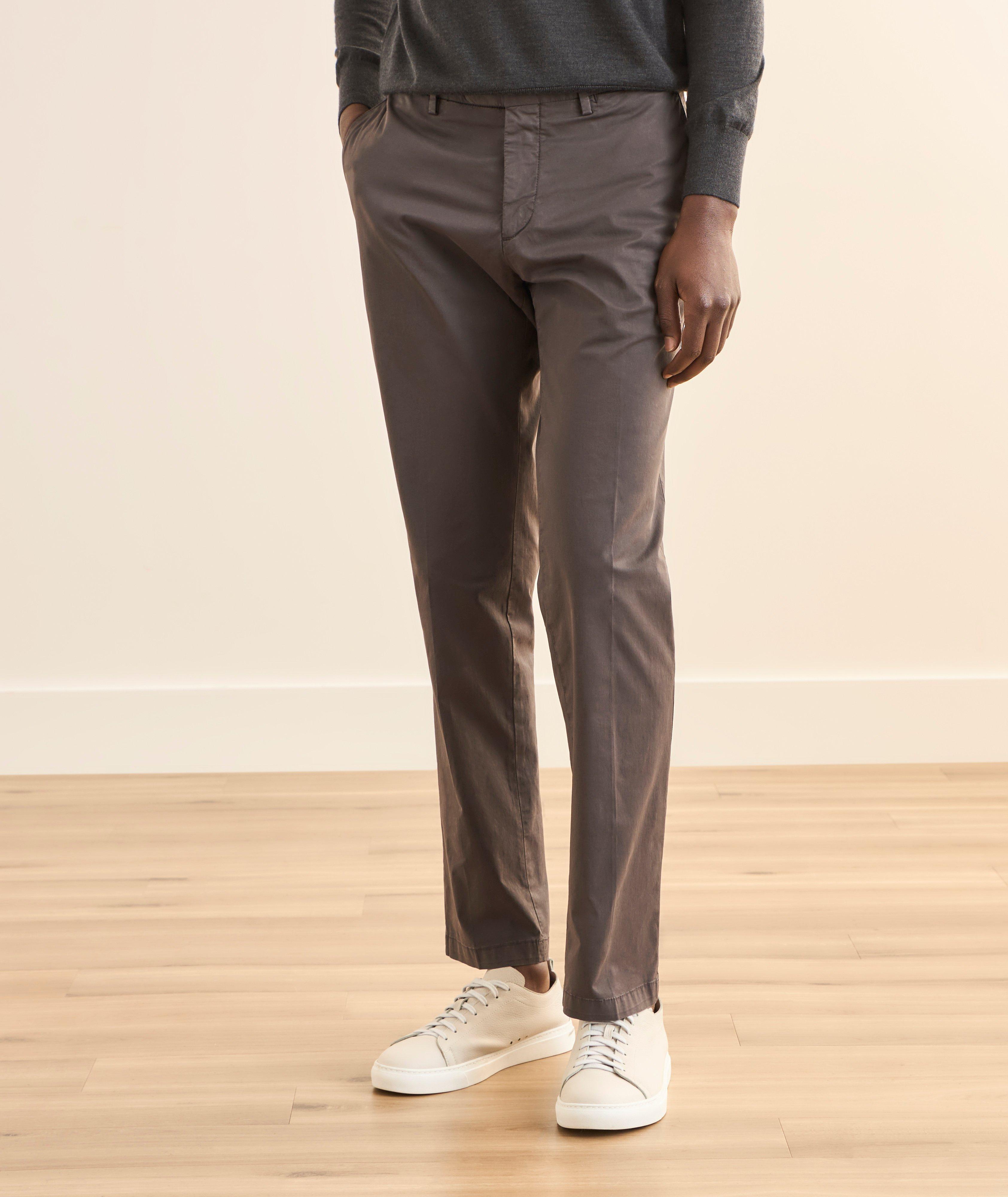 Chinos coton-extensible droit image 1