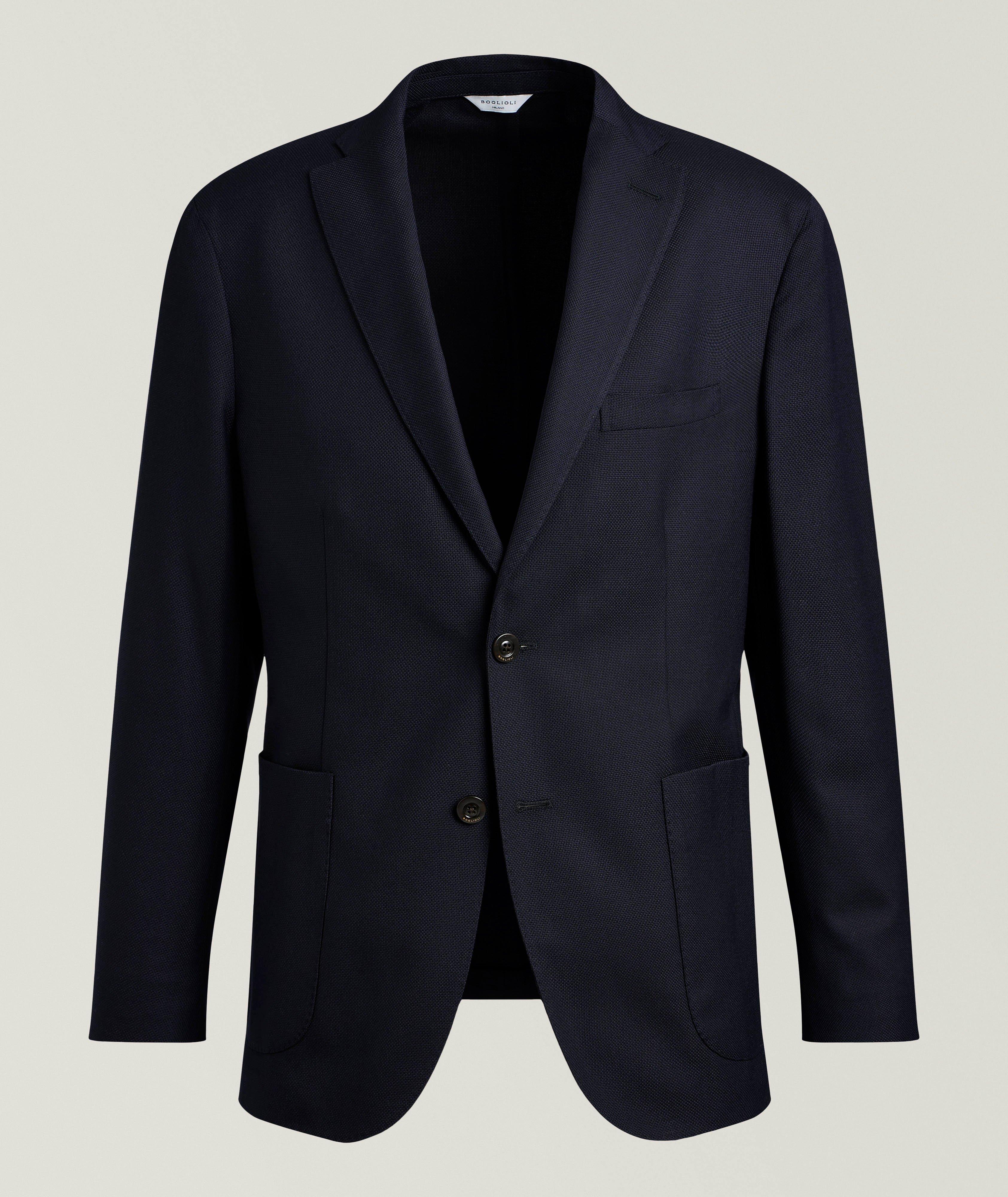 Boglioli Veston sport laine vierge natté 