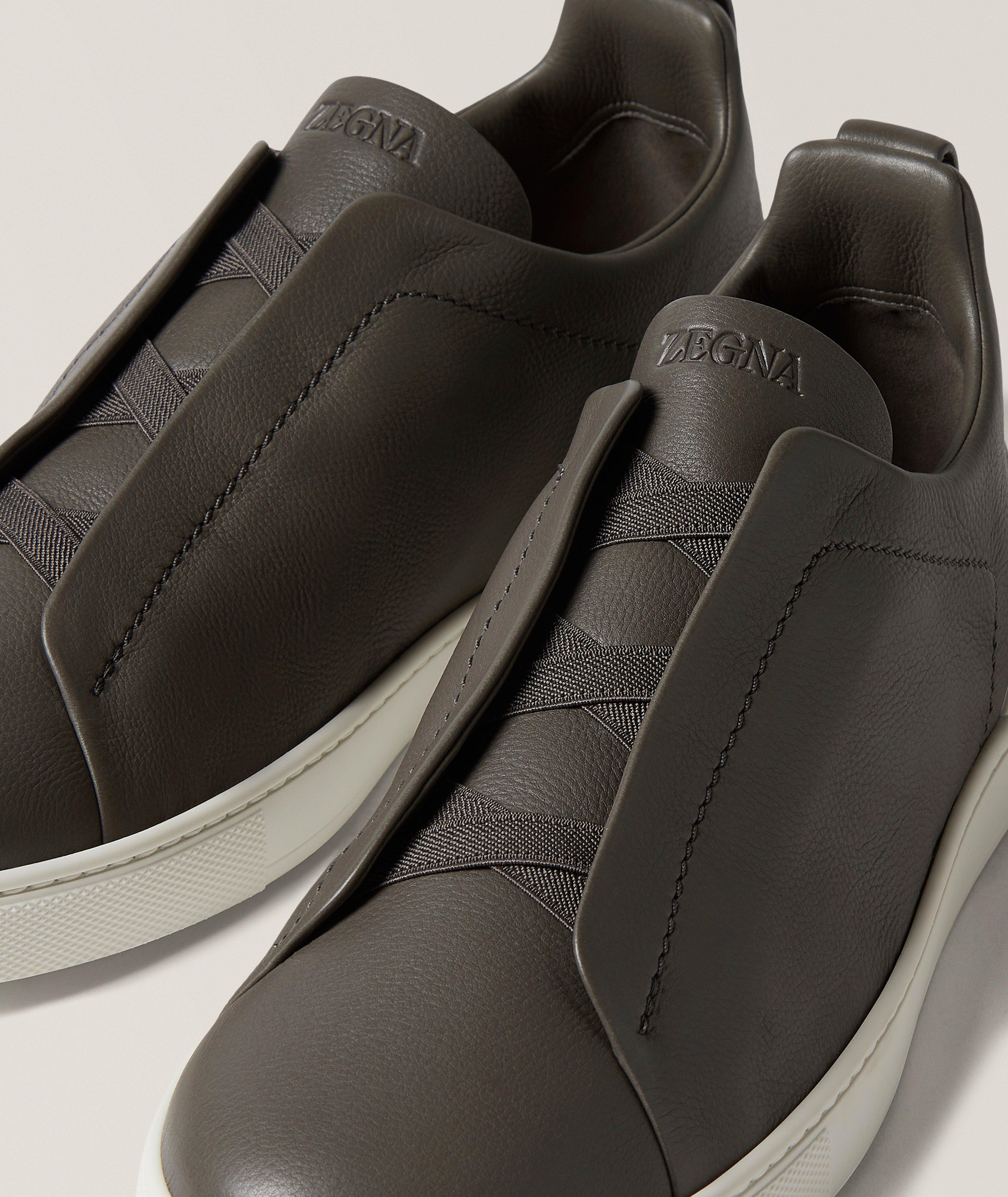 Triple Stitch SECONDSKIN Leather Sneakers image 2