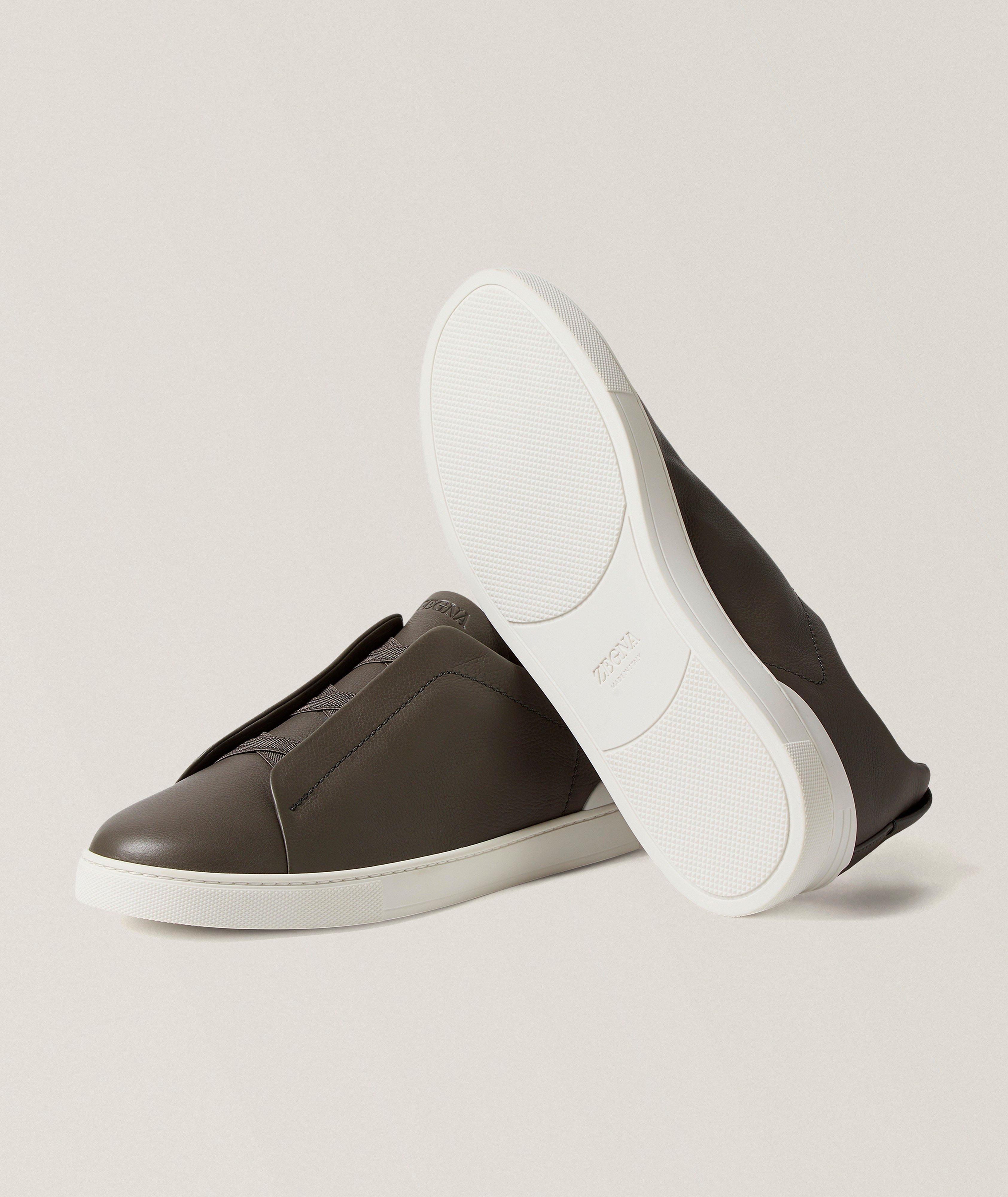 Triple Stitch SECONDSKIN Leather Sneakers image 4