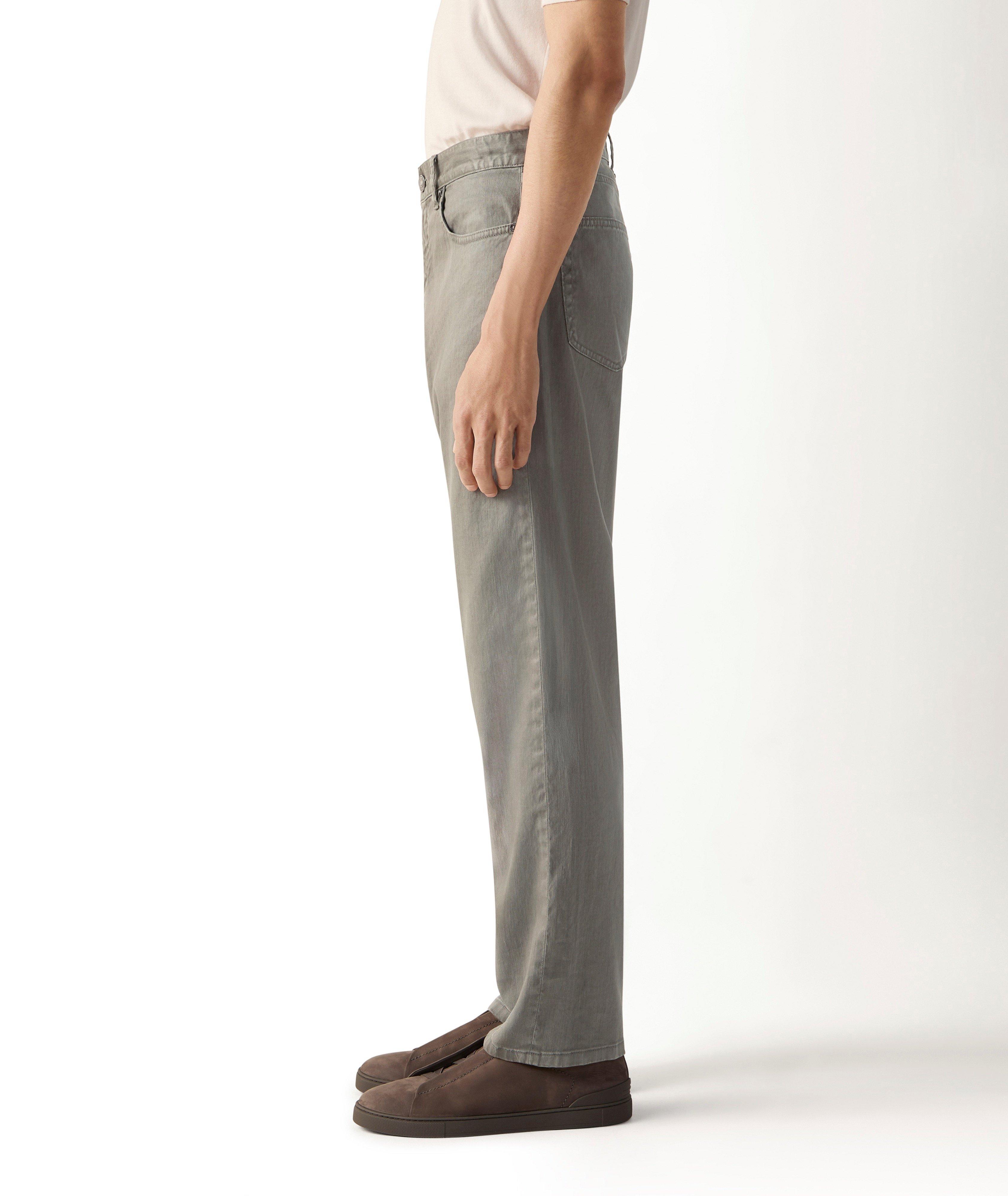 Pantalon Roccia lin-coton extensible image 3