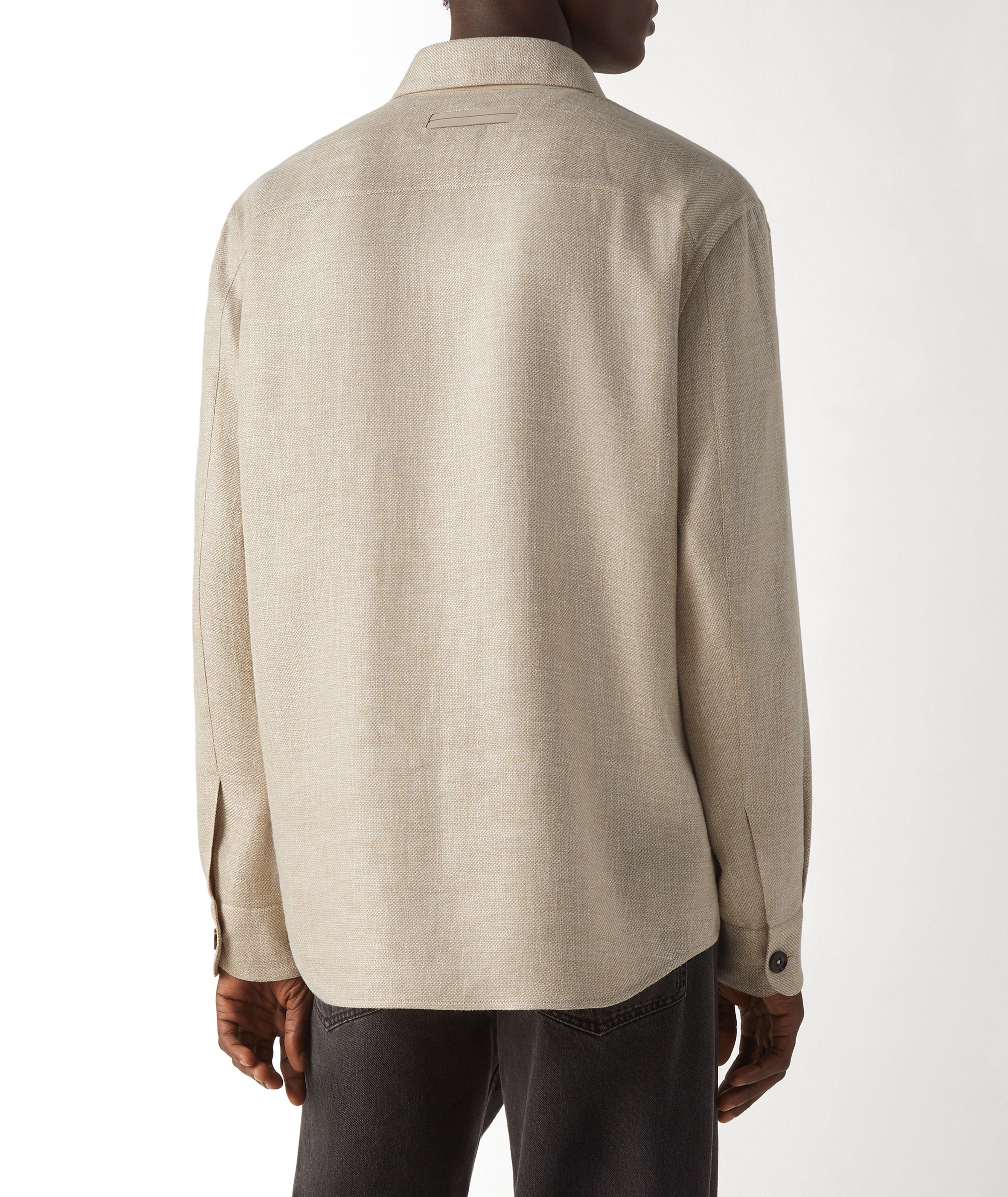 Cashmere-Linen-Silk Overshirt image 2