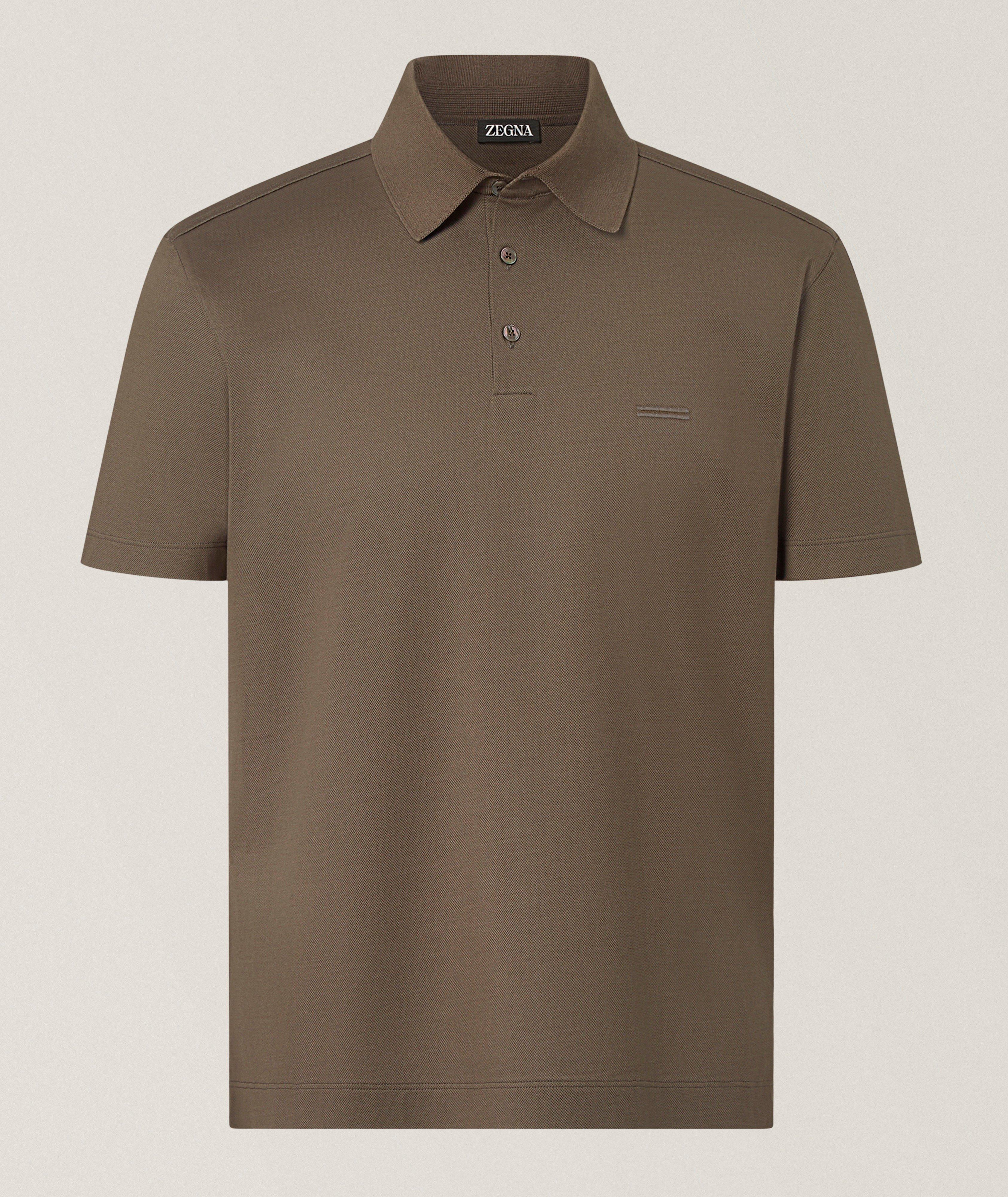 ZEGNA Embroidered 232 Cotton Polo Shirt