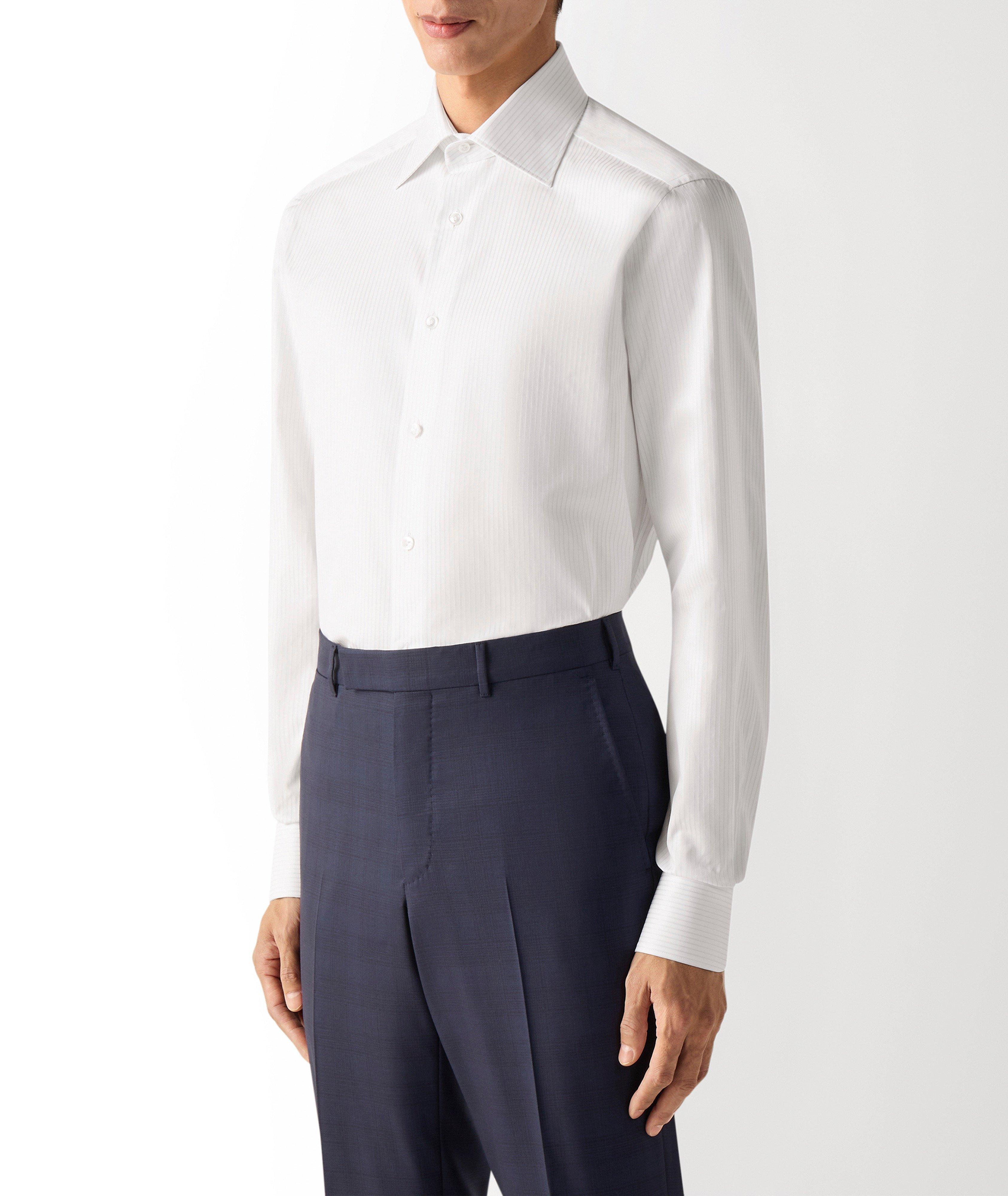 Chemise habillée coton rayé Centoventimila image 1
