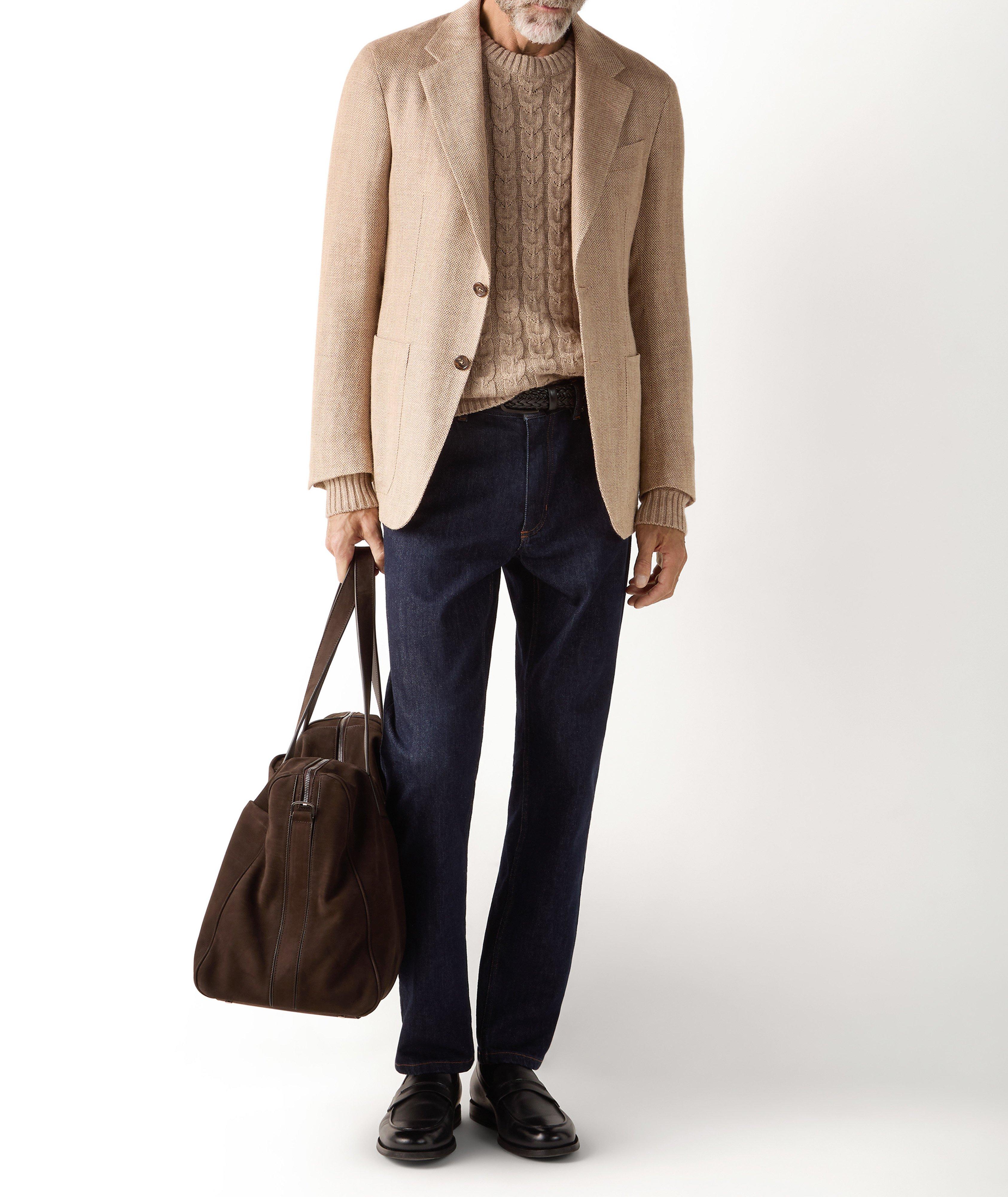 Pull lin-cachemire-soie mélange encolure ronde image 5