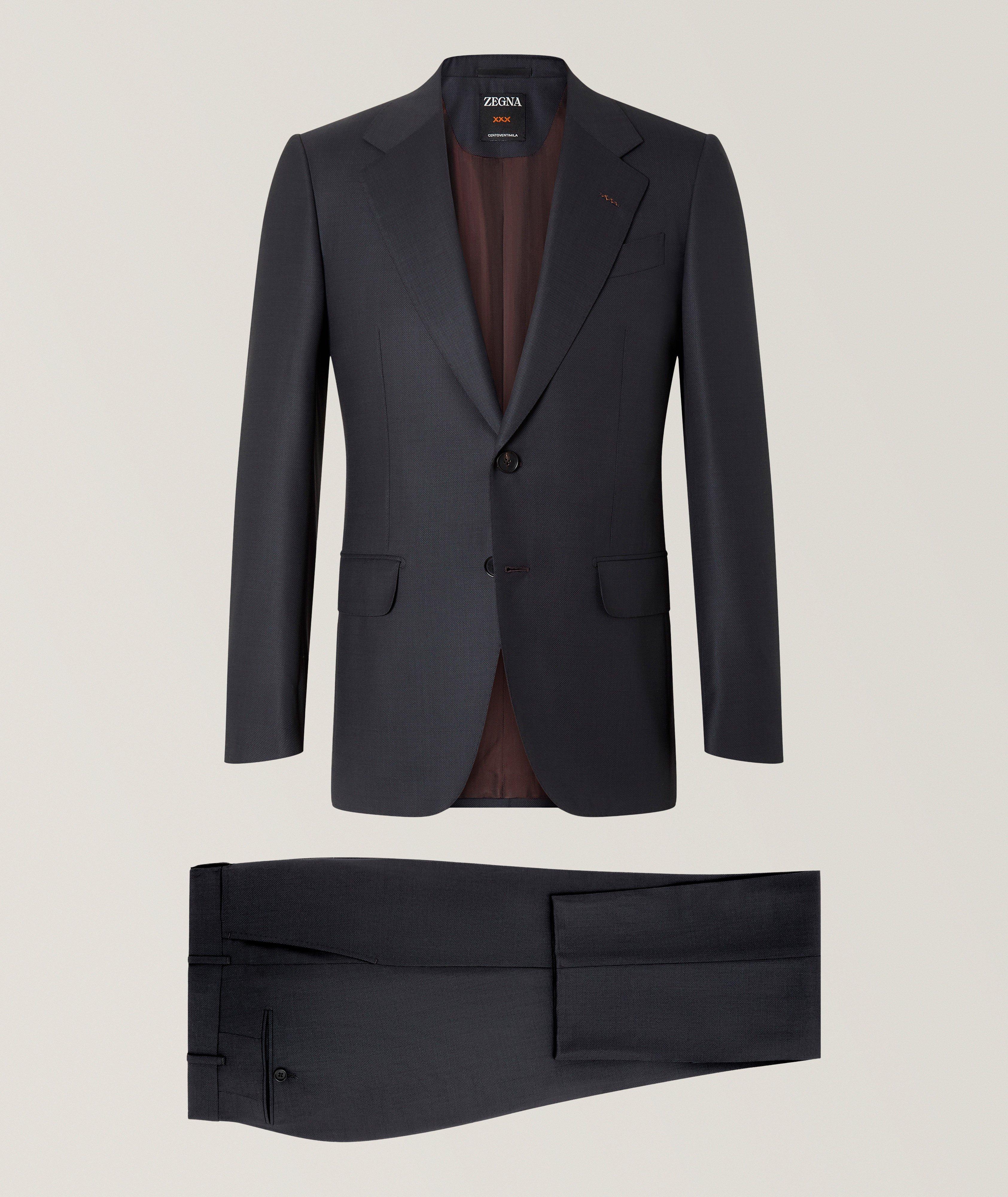Micro-Structured Centoventimila Wool Suit image 0