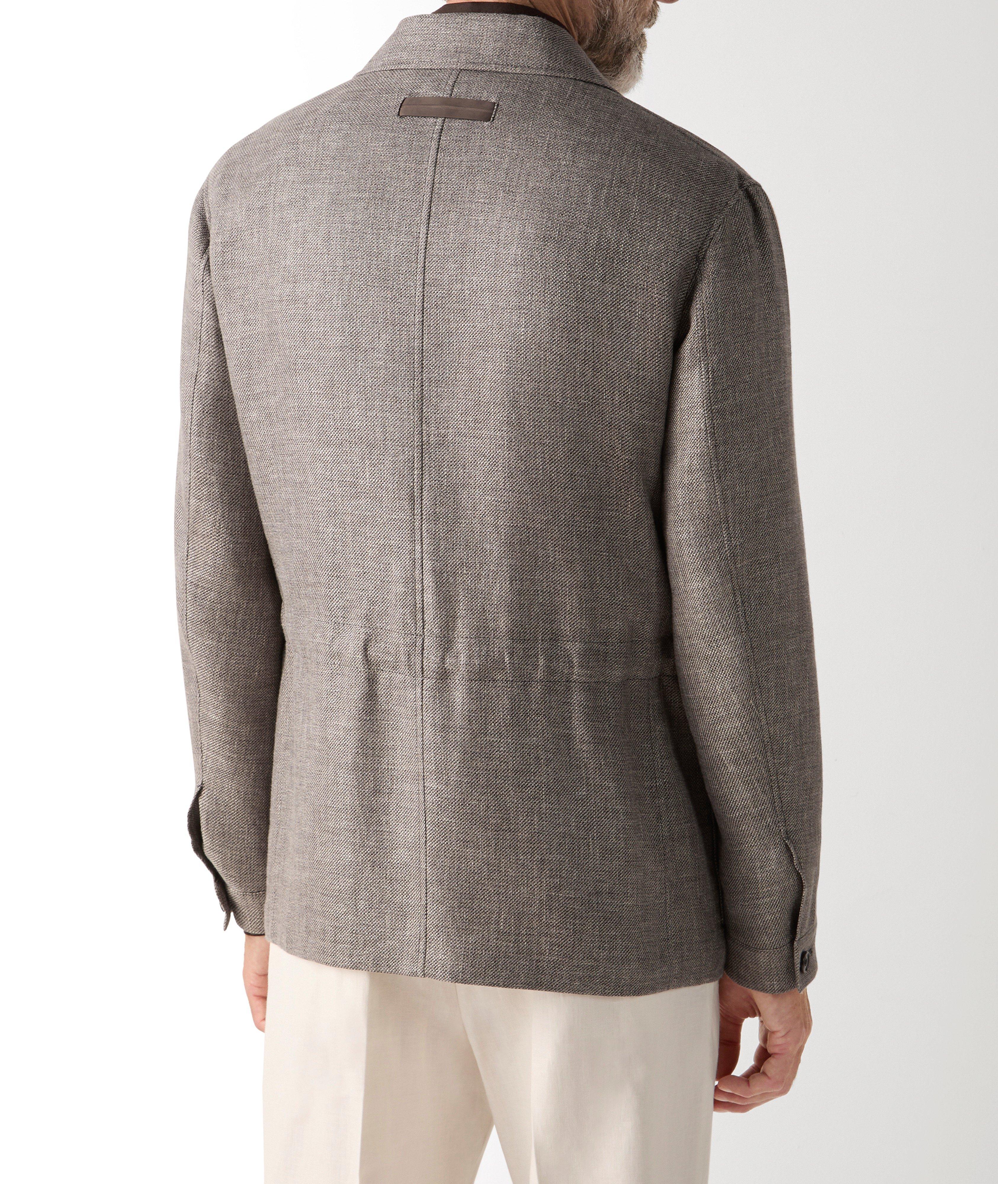 Cashmere-Linen-Silk Chore Jacket image 2