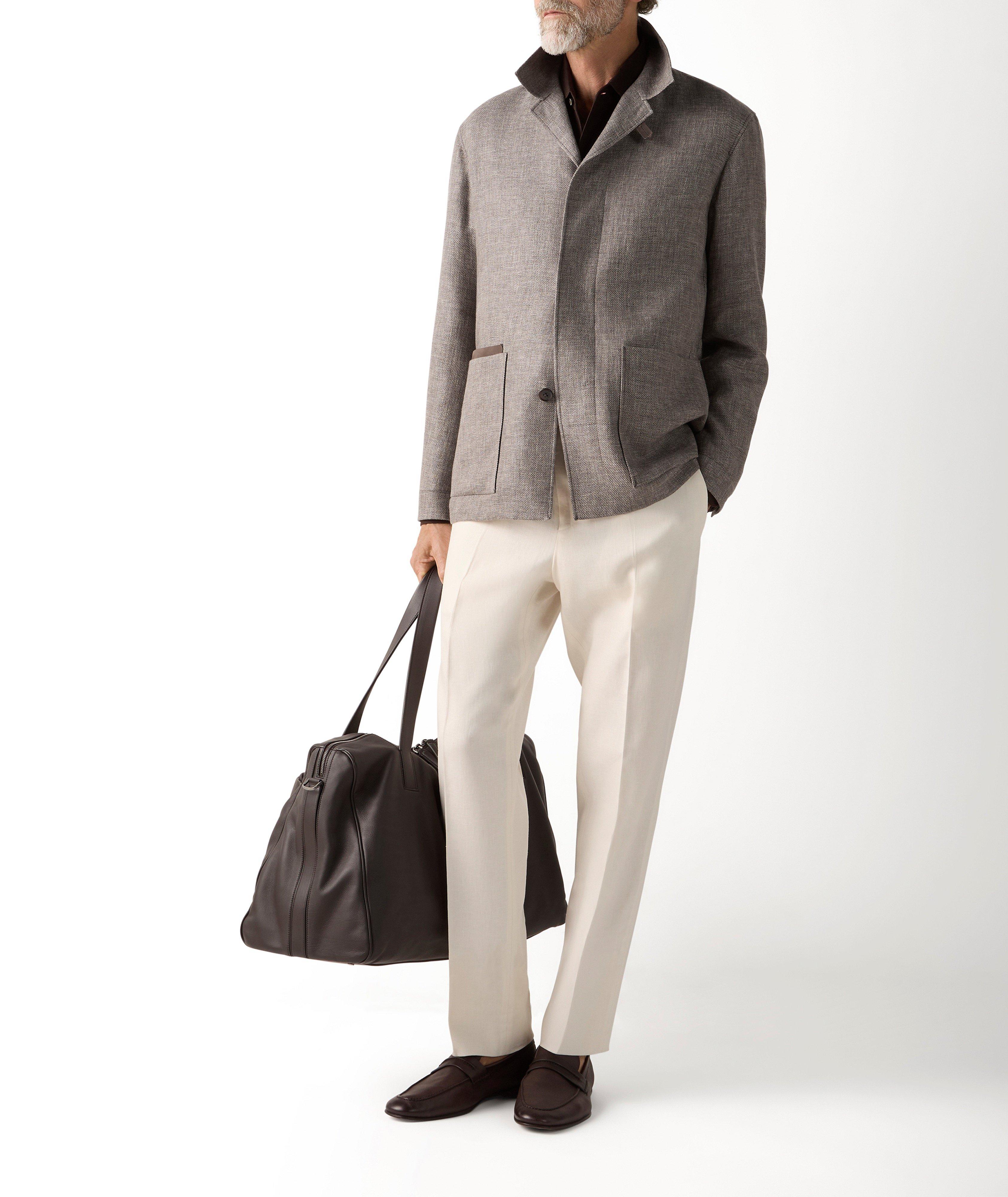 Cashmere-Linen-Silk Chore Jacket image 5