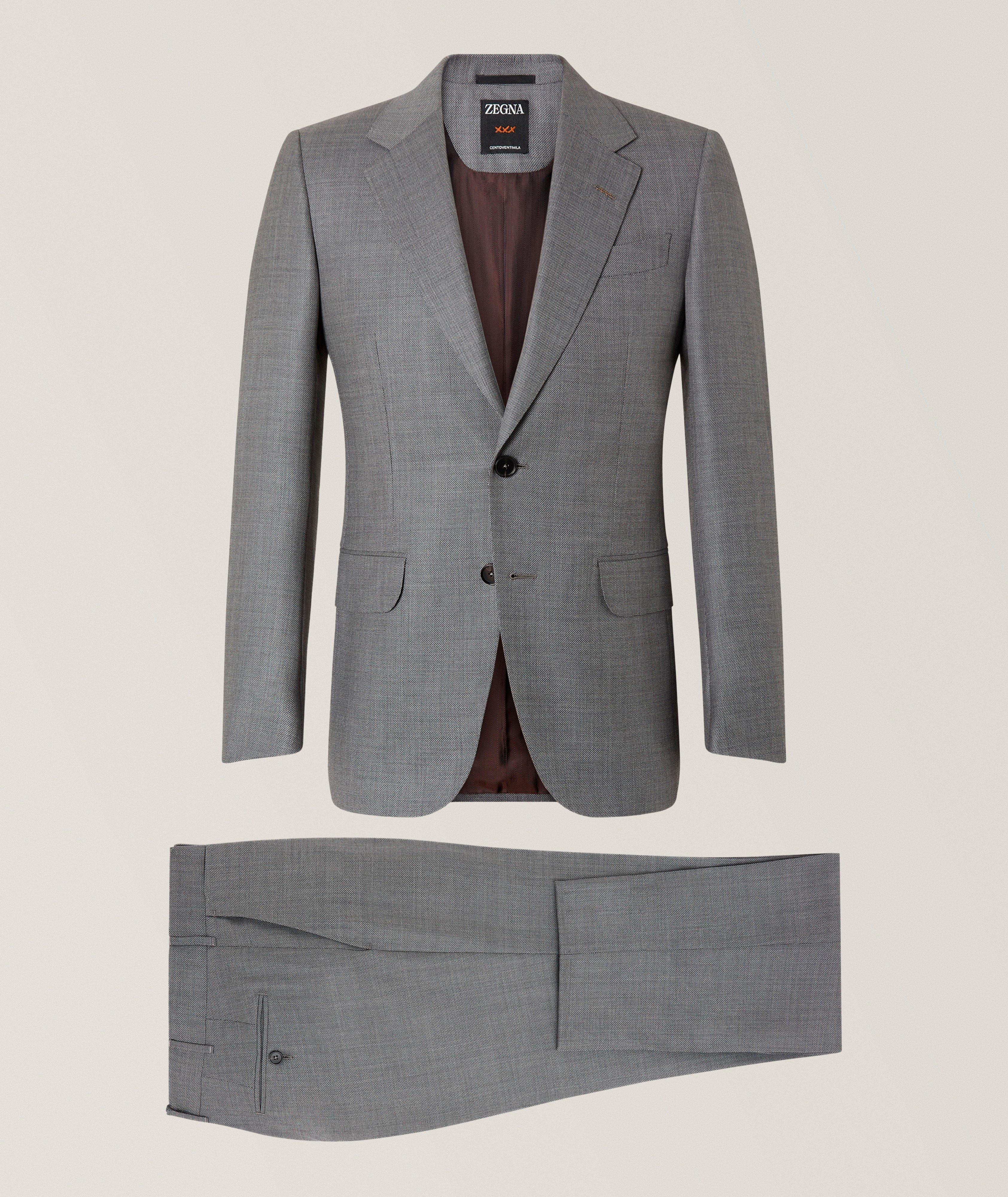 Micro-Structured Centoventimila Wool Suit image 0