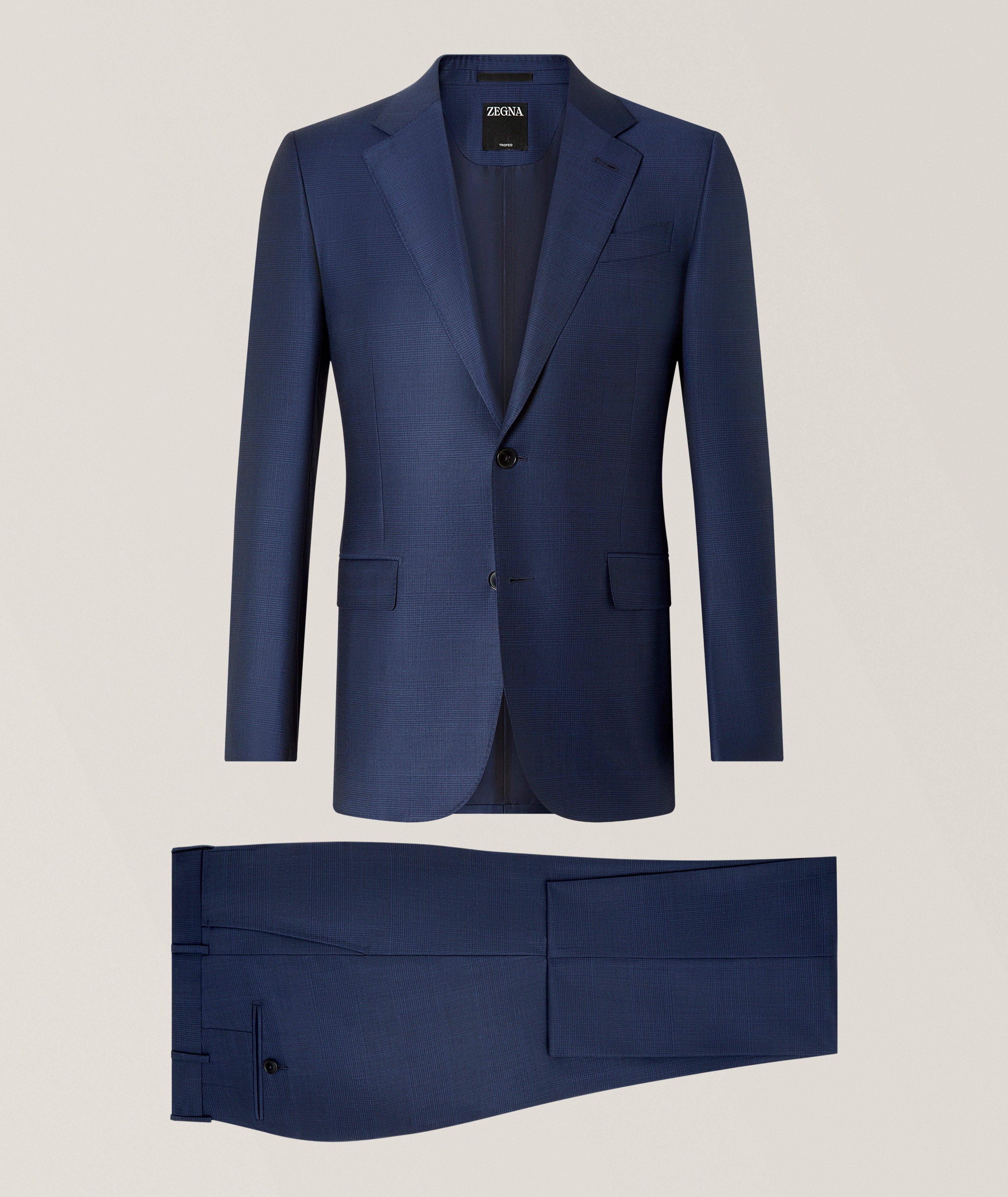 ZEGNA Check Trofeo Wool Suit