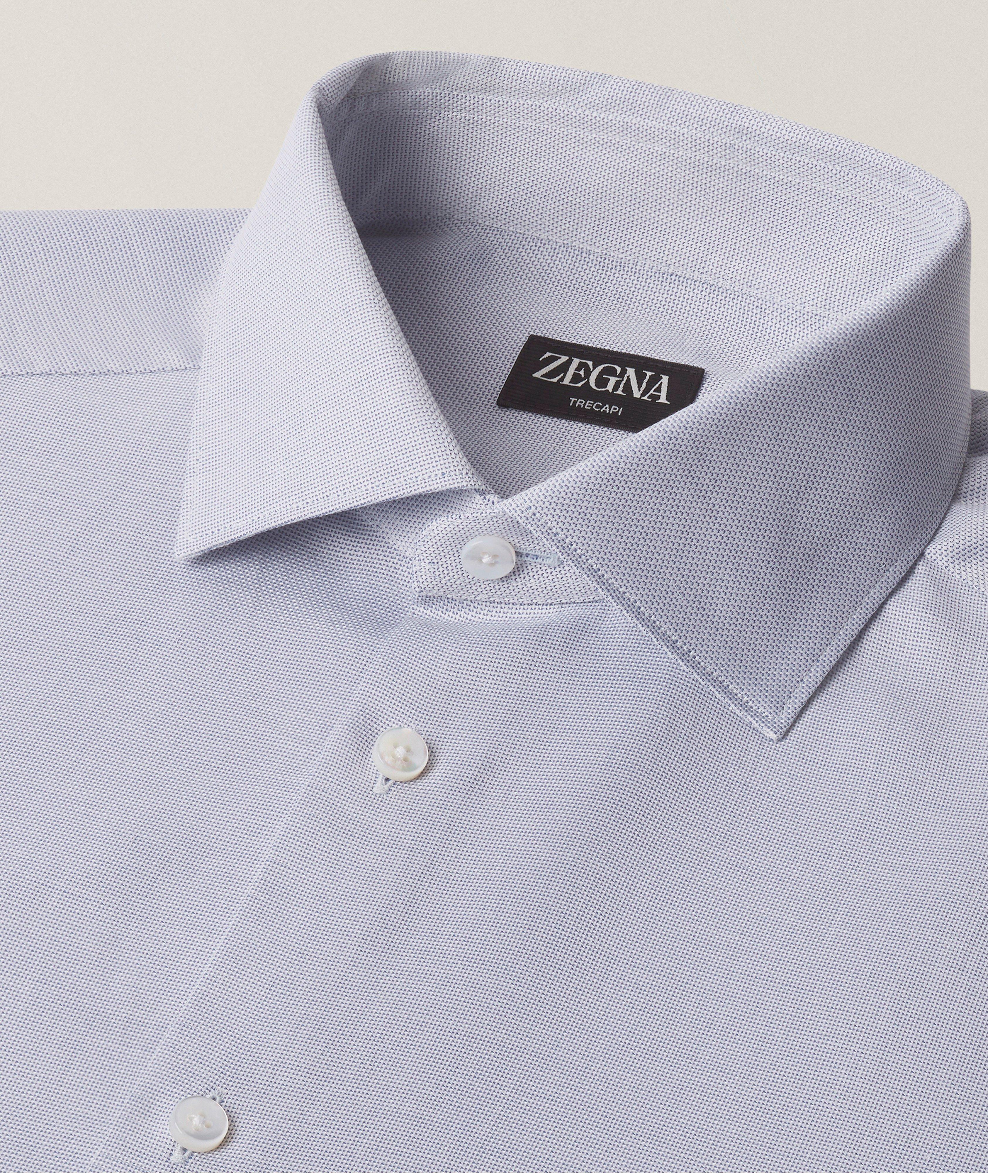 Micro-Structured Trecapi Cotton Shirt image 1