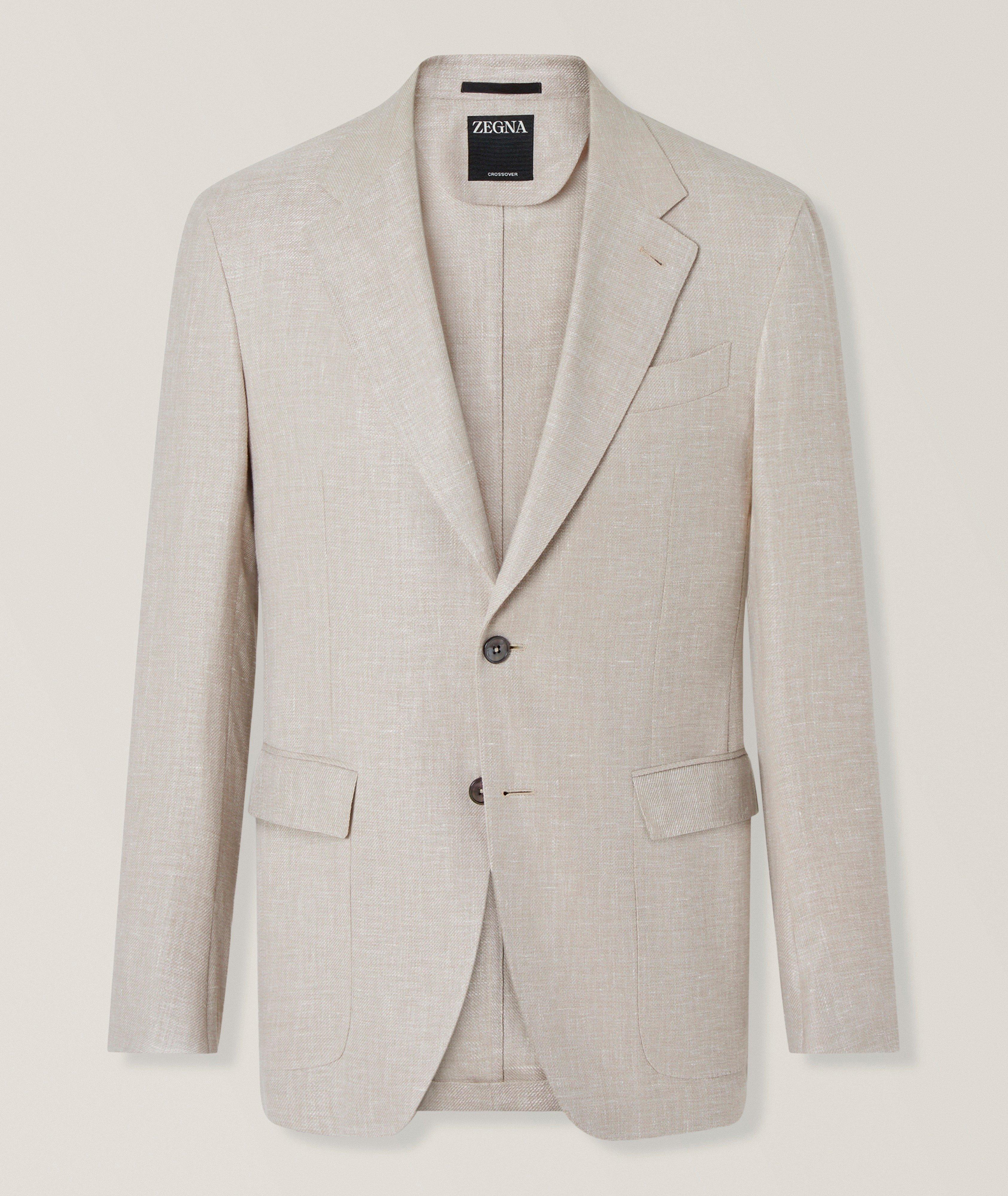 ZEGNA Veston sport laine-lin-soie