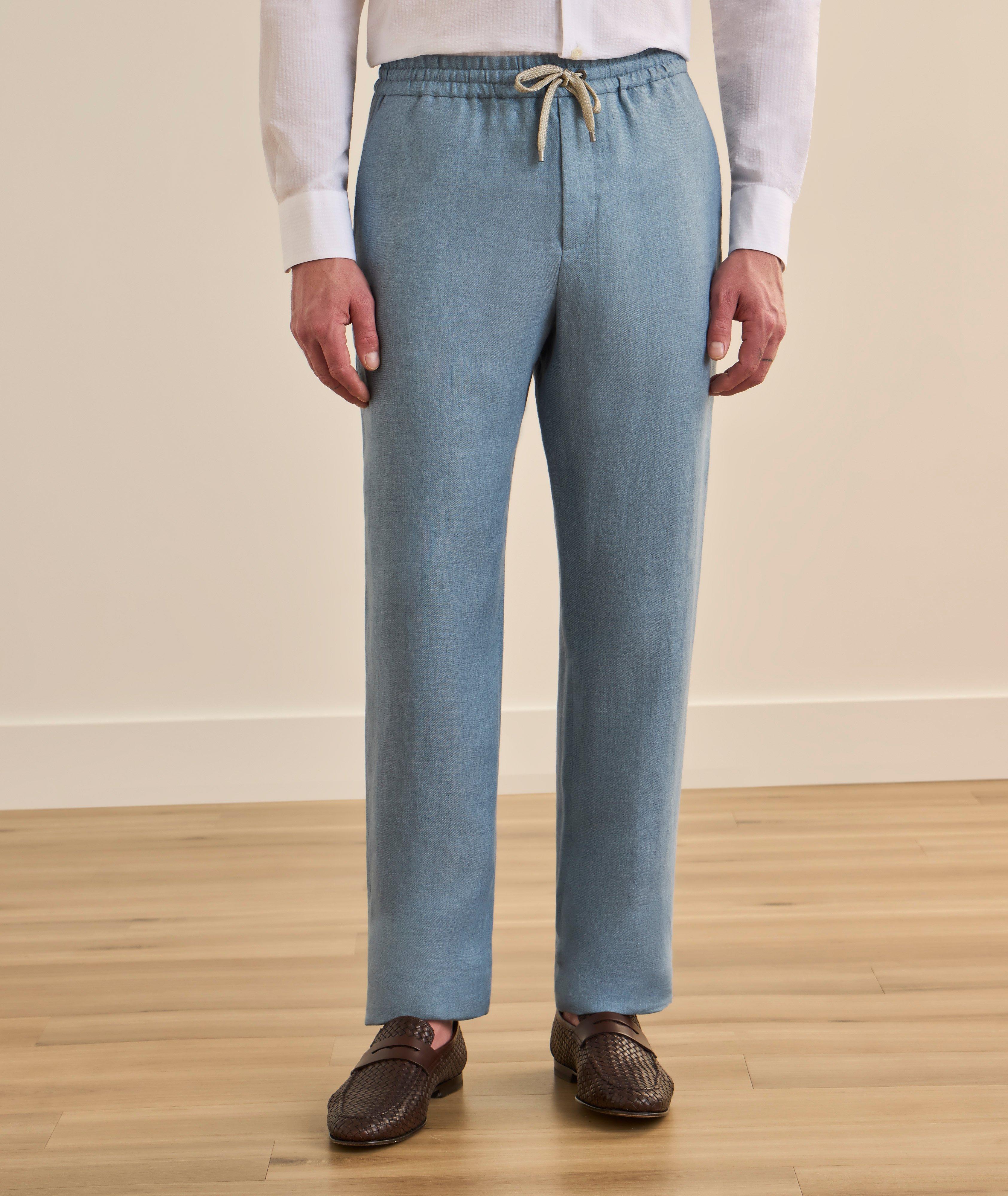 Delave Linen Drawstring Pants image 1