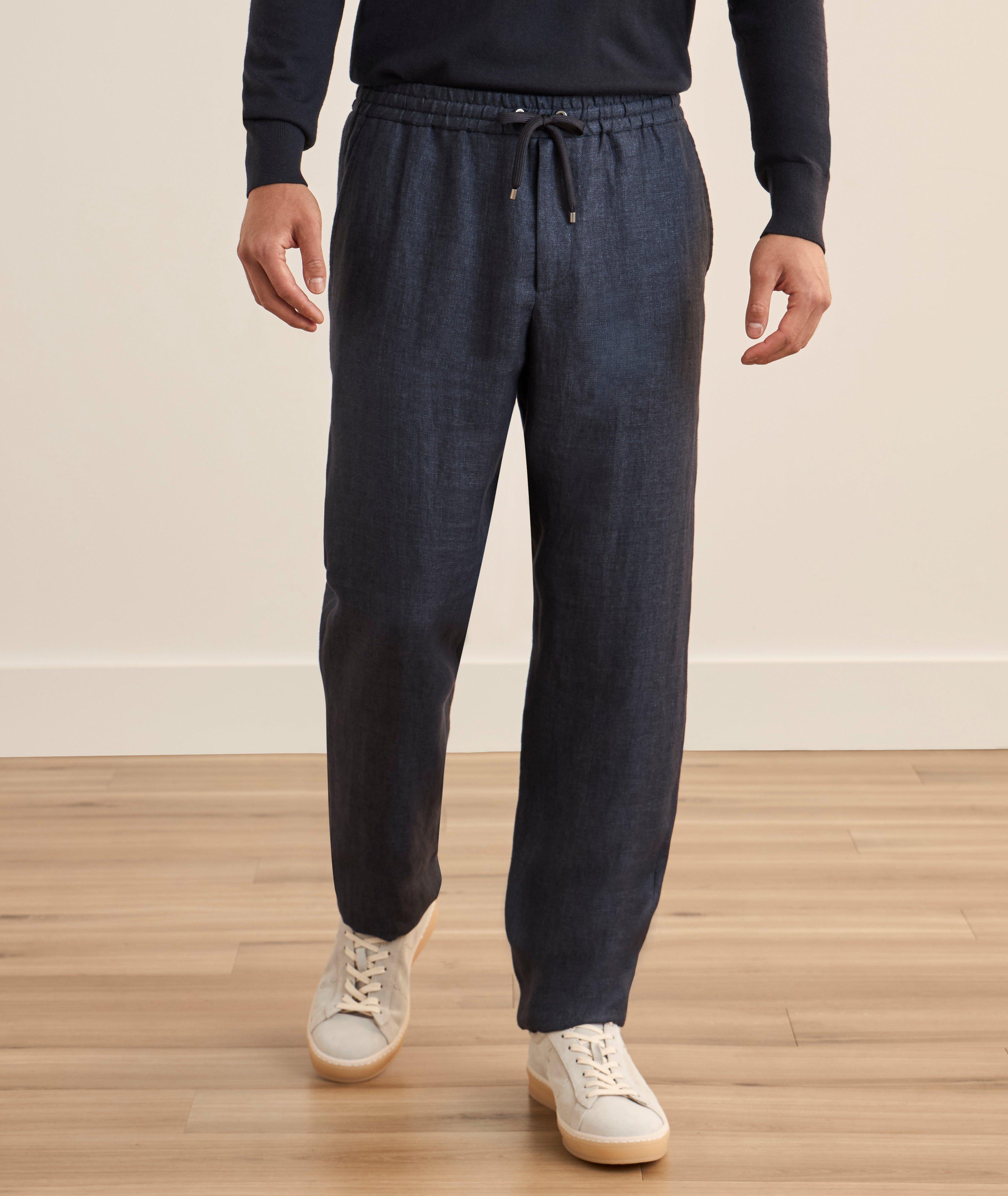 Delave Linen Drawstring Pants image 1