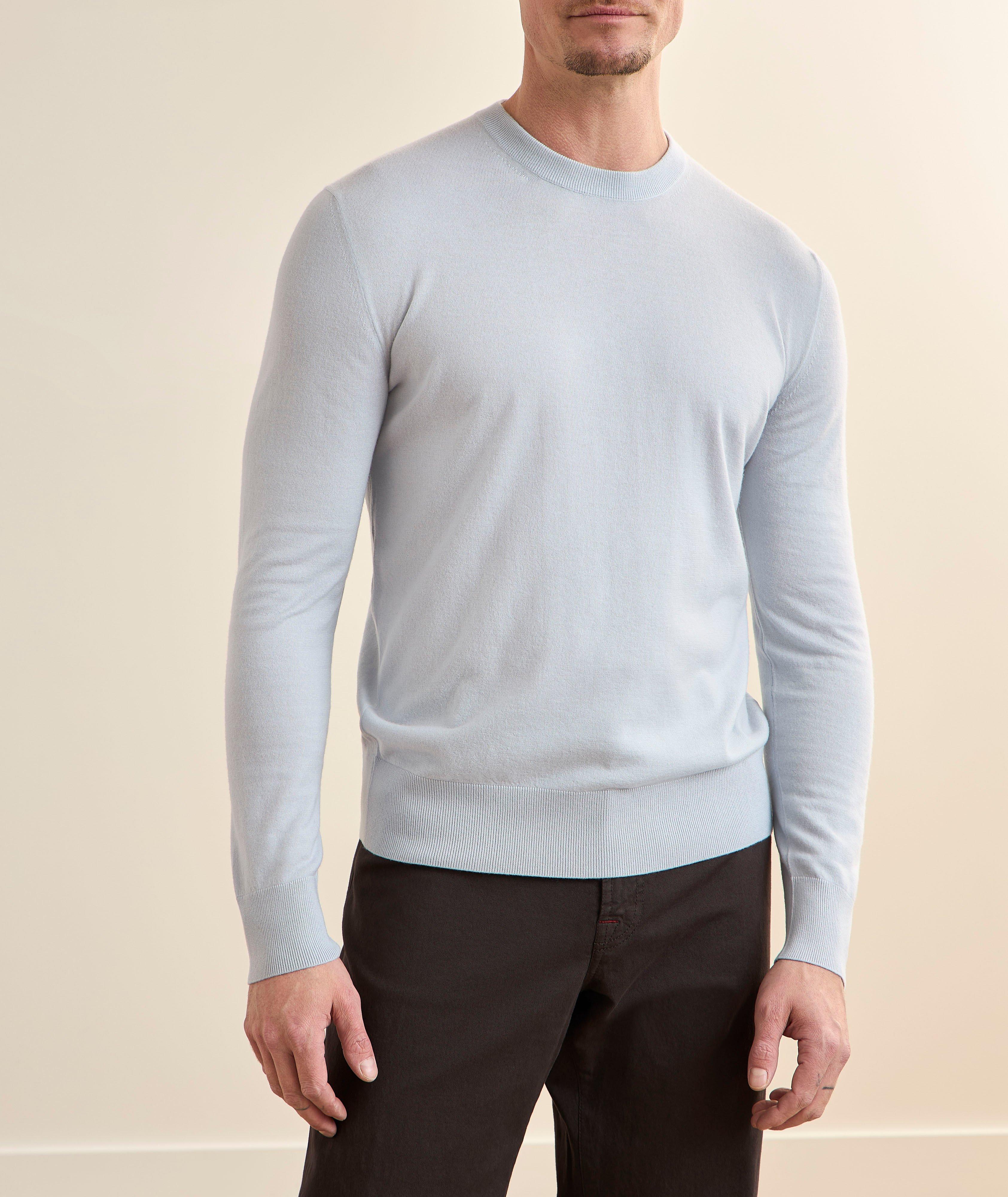 Cashmere Jersey Crewneck Sweater image 1