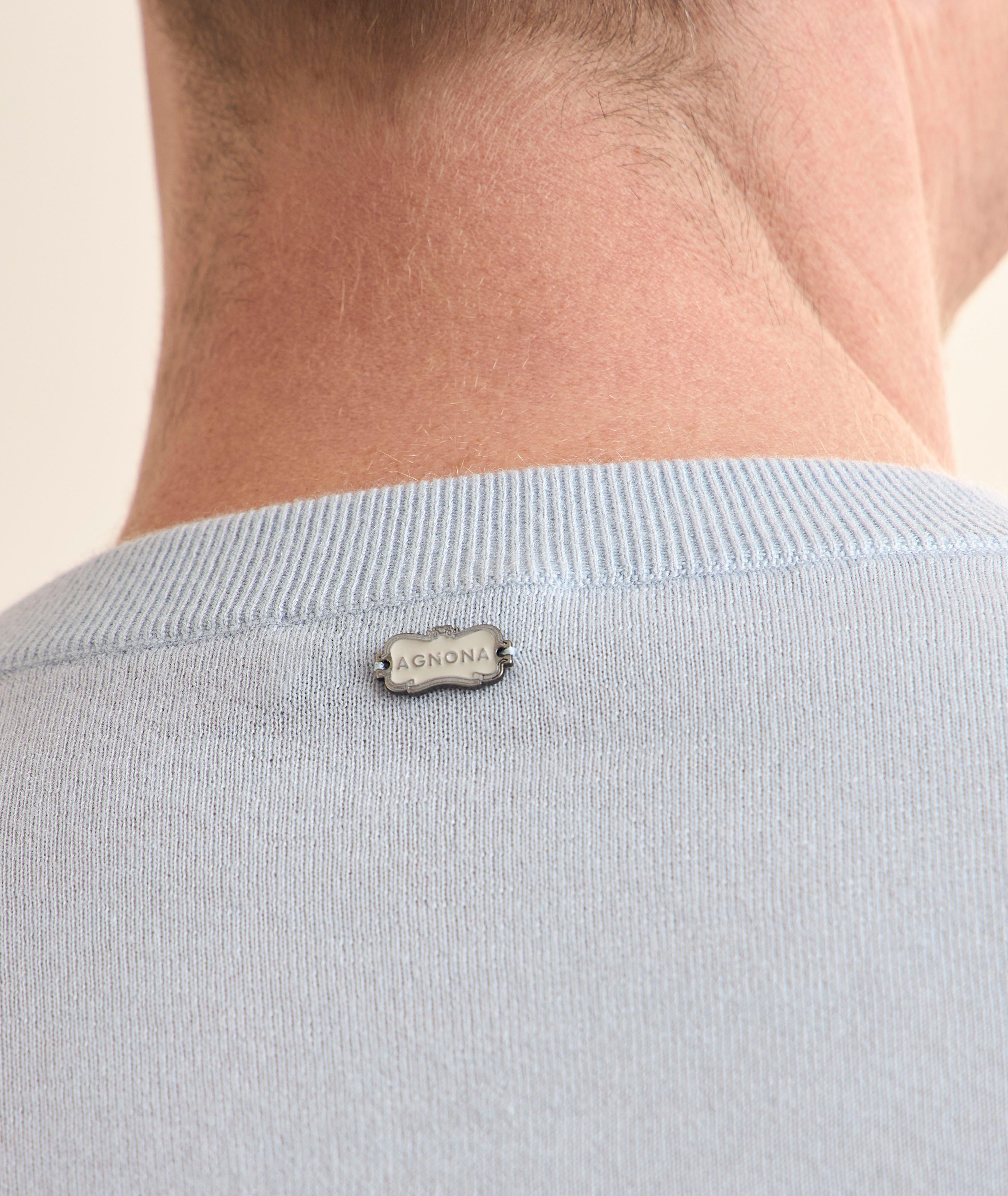 Cashmere Jersey Crewneck Sweater image 3