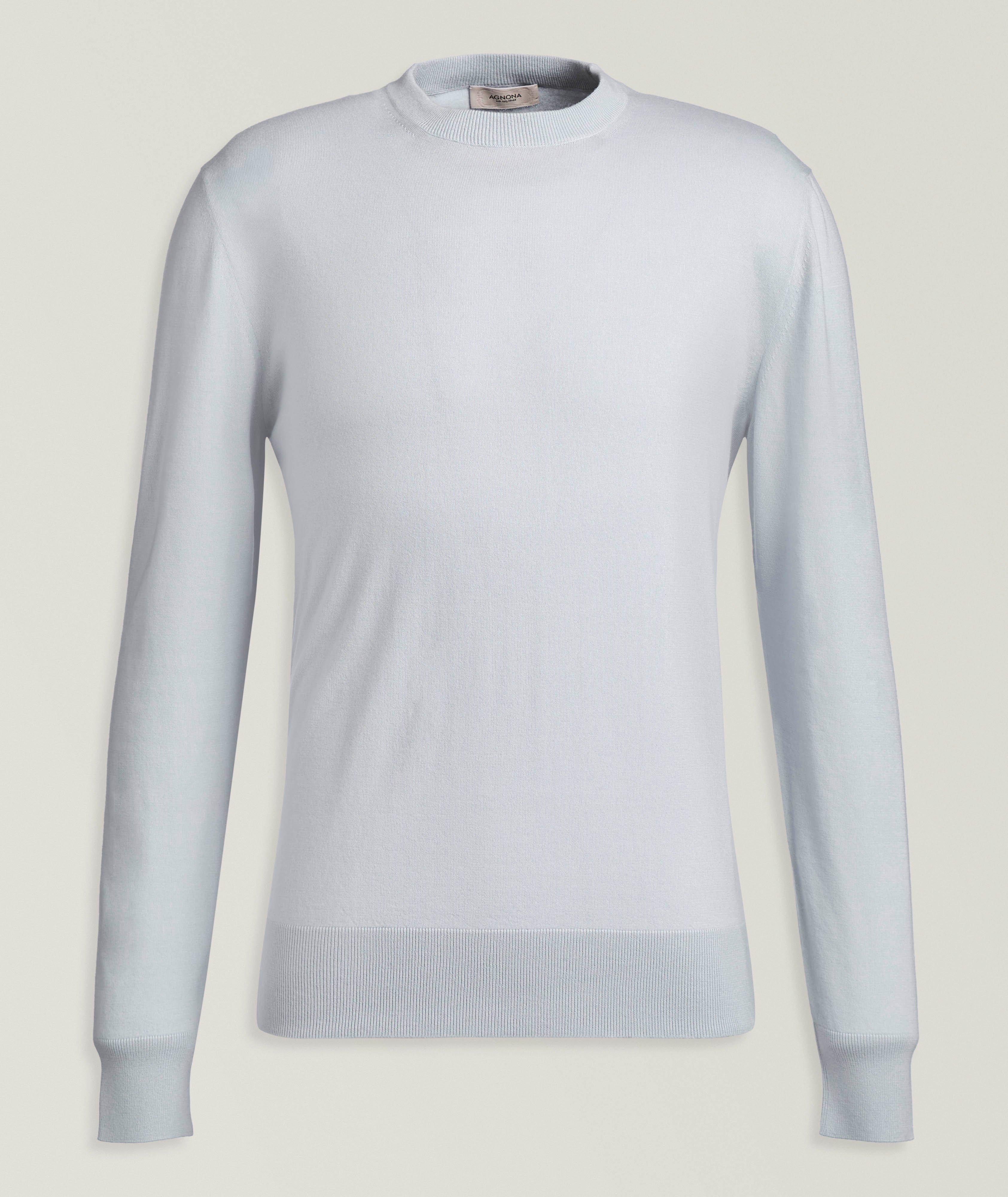 Agnona Cashmere Jersey Crewneck Sweater