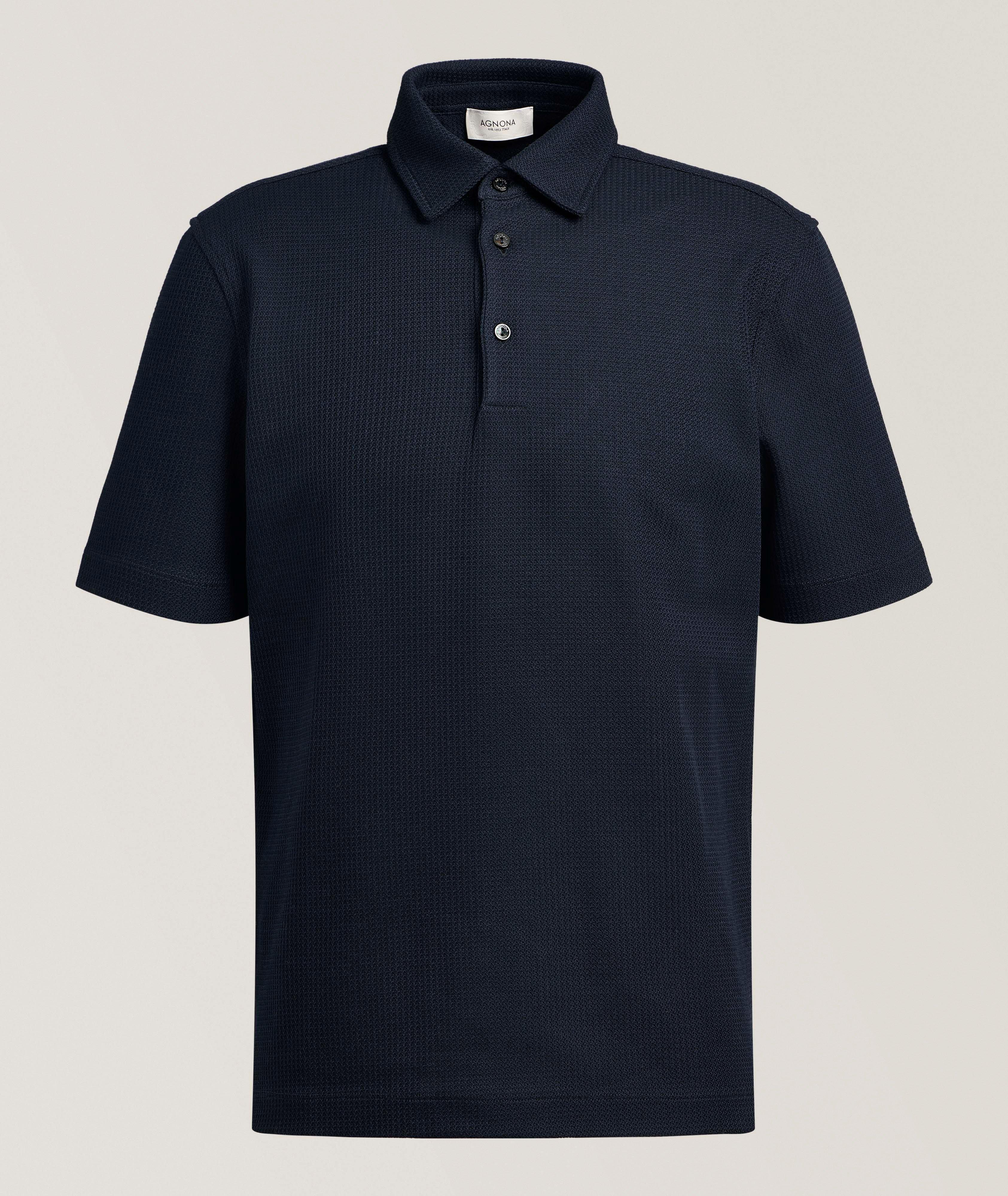 Agnona Structured Cotton Piqué Polo