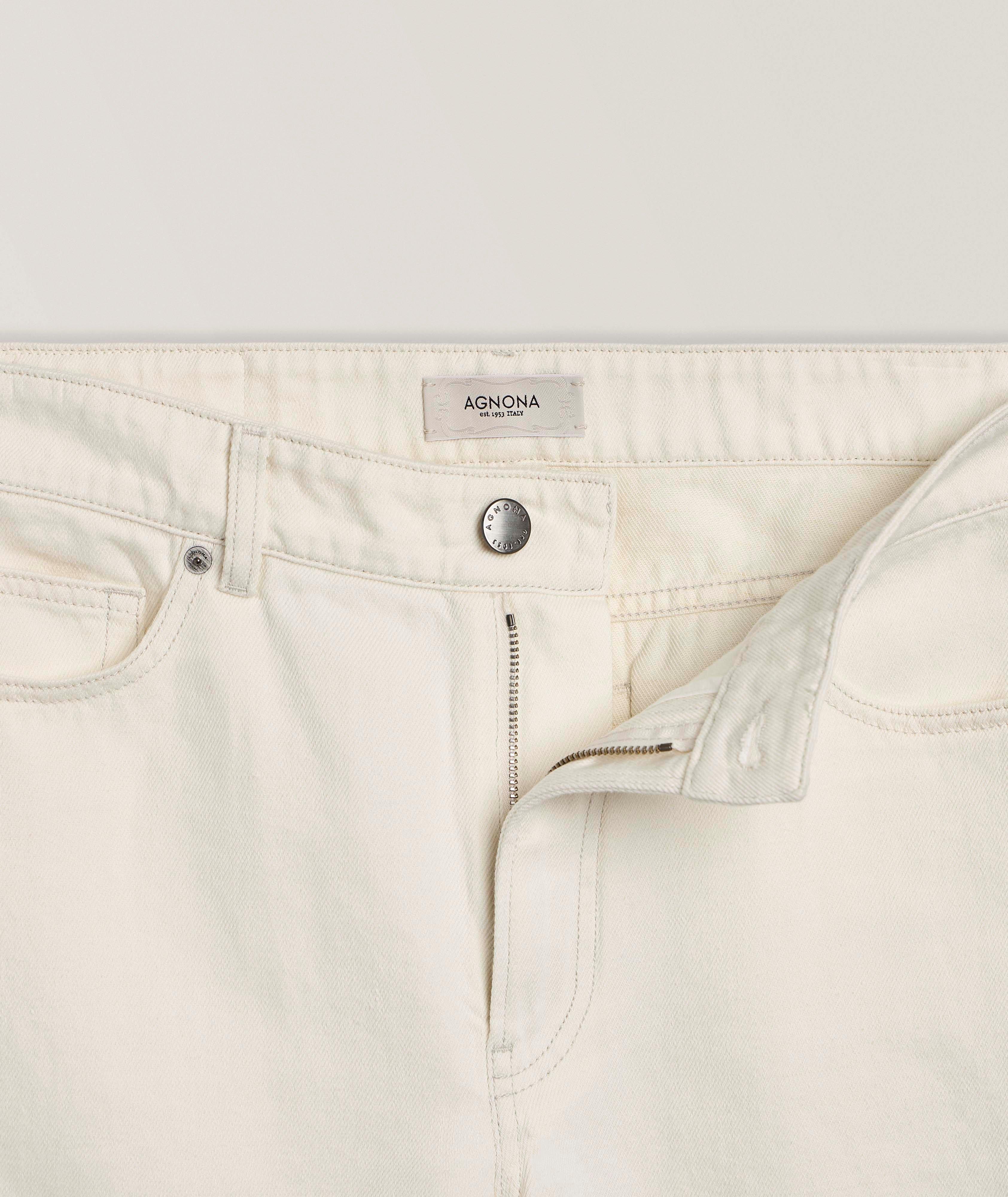 Cotton-Linen Straight-Leg Jeans  image 4
