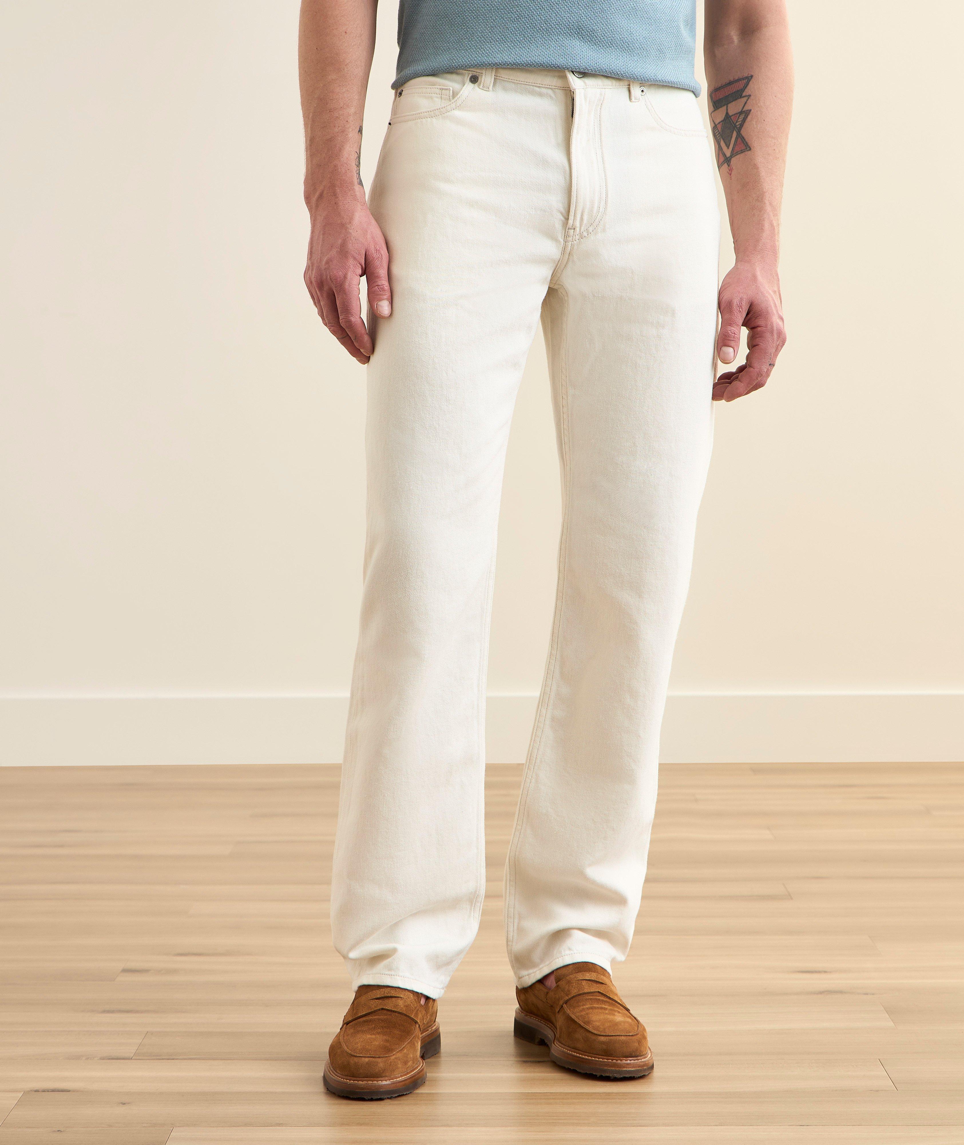 Cotton-Linen Straight-Leg Jeans  image 1