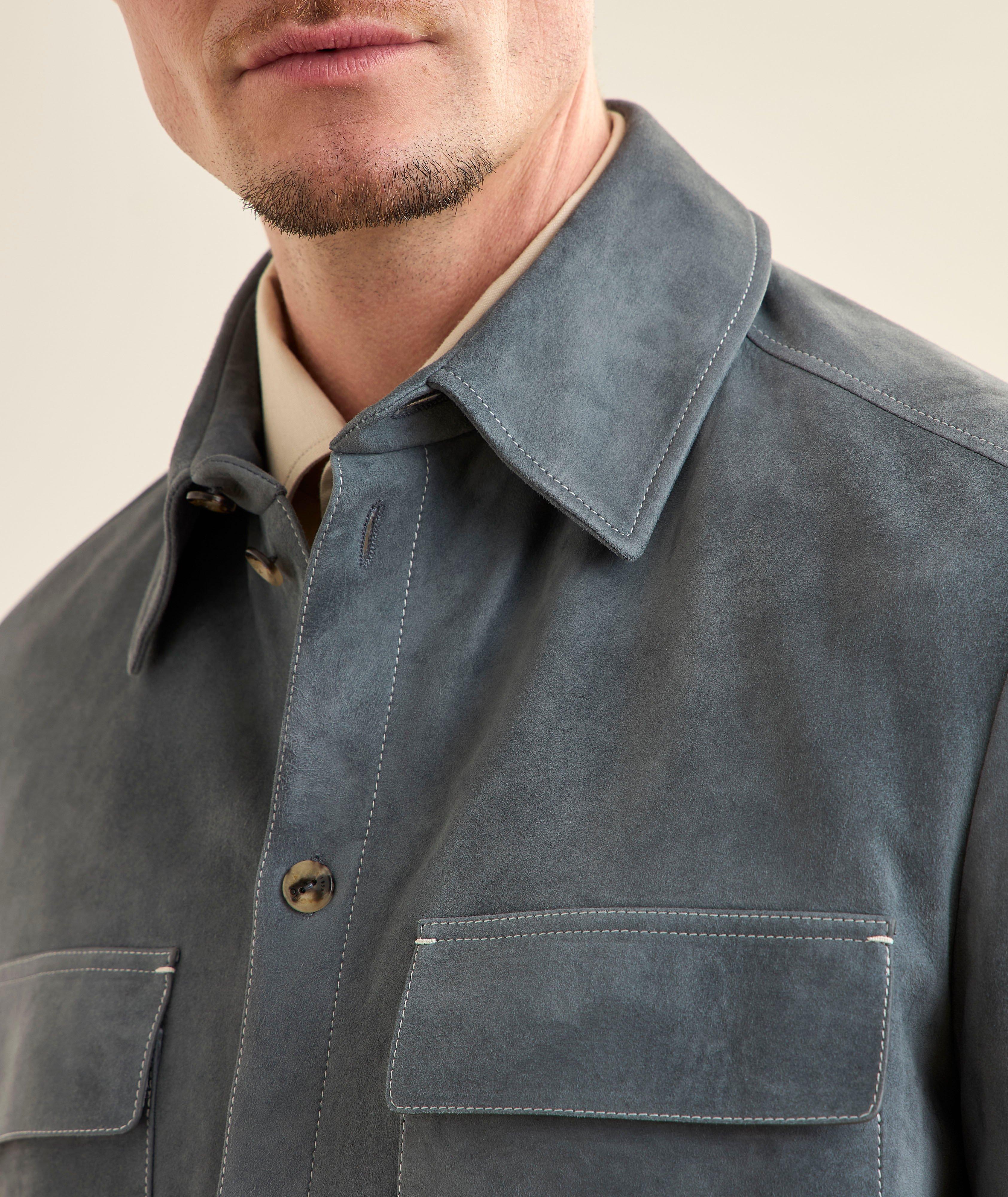 Utility Suede Overshirt  image 3