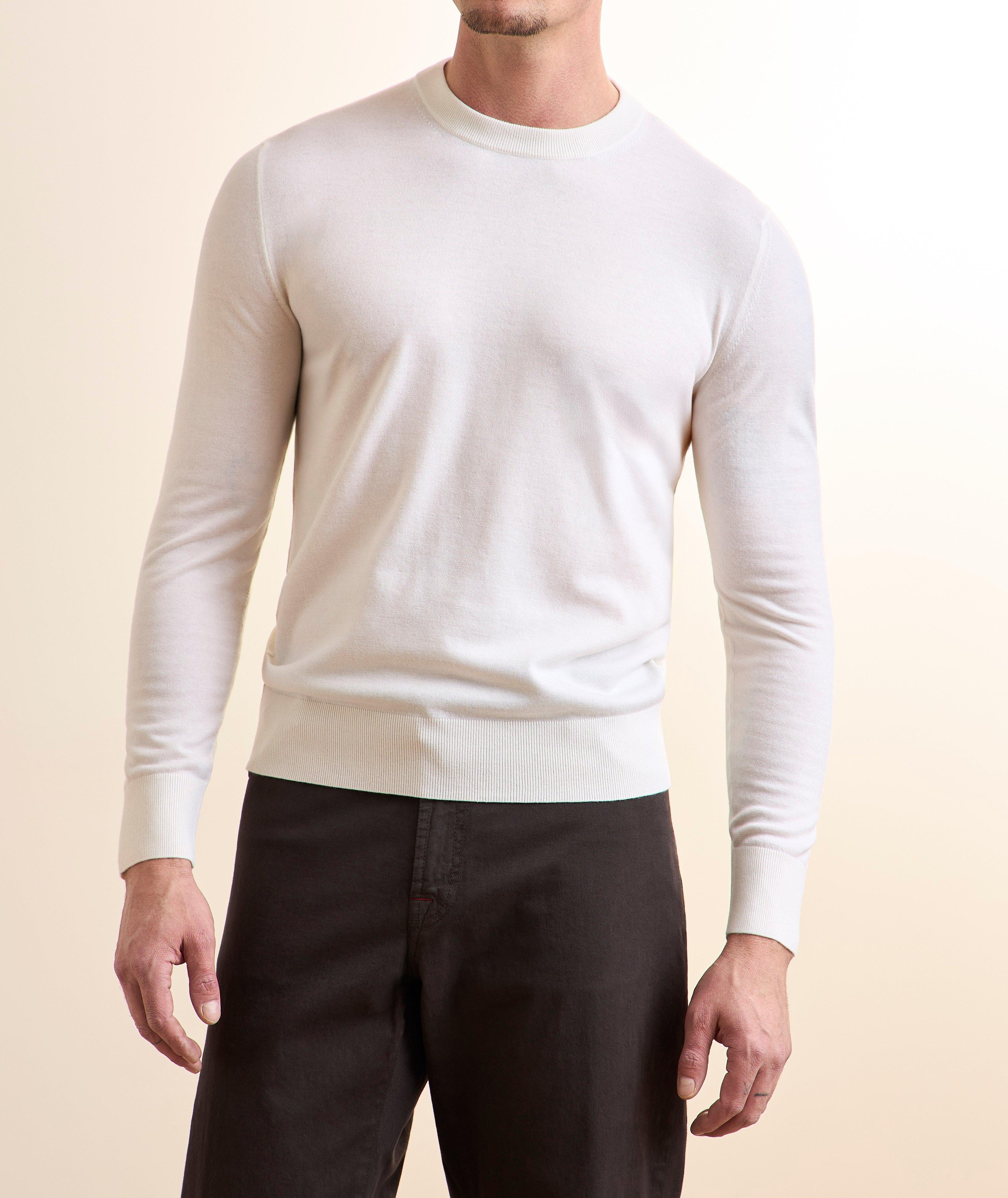 Cashmere Jersey Crewneck Sweater image 1