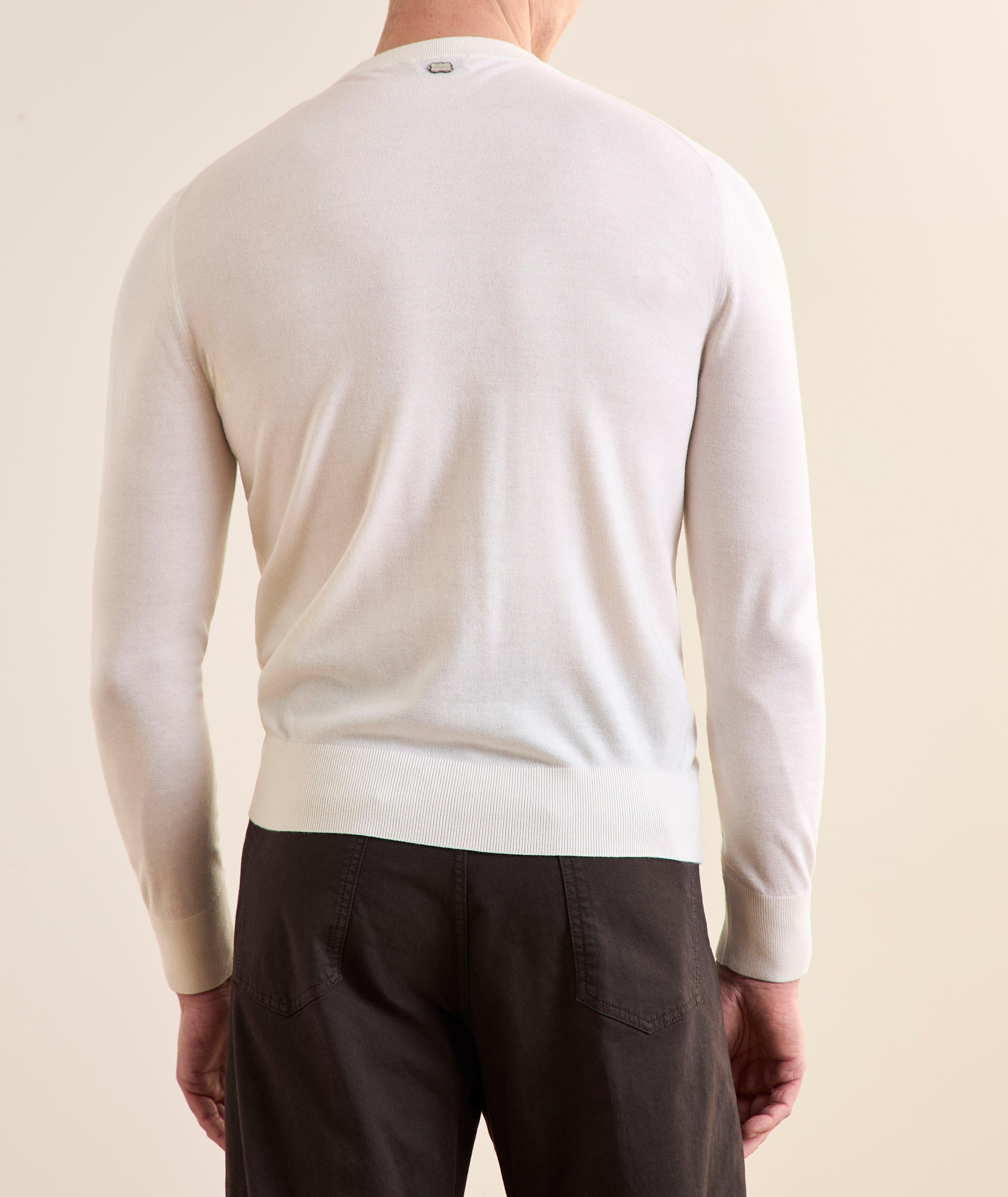 Cashmere Jersey Crewneck Sweater image 2
