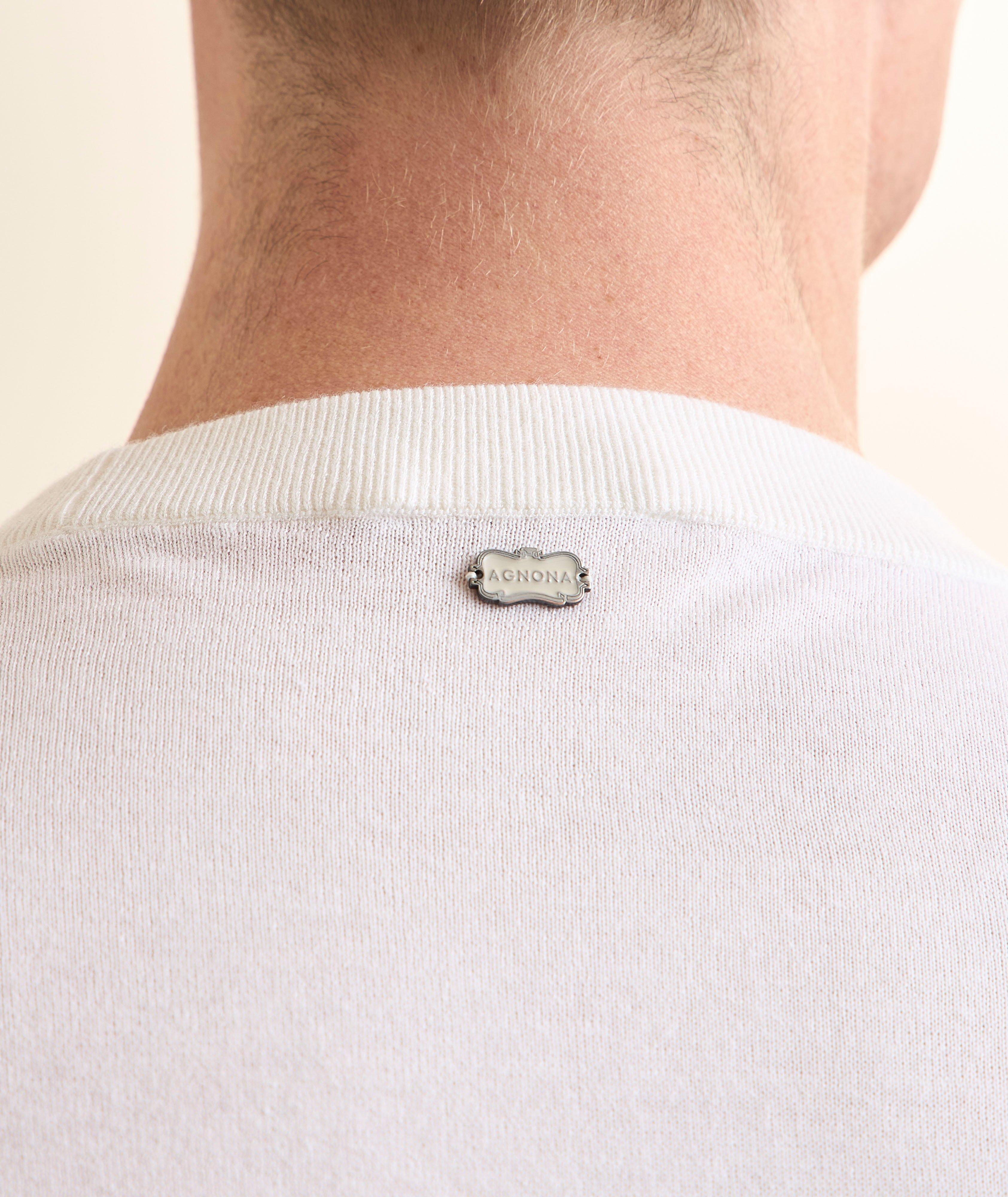 Cashmere Jersey Crewneck Sweater image 3