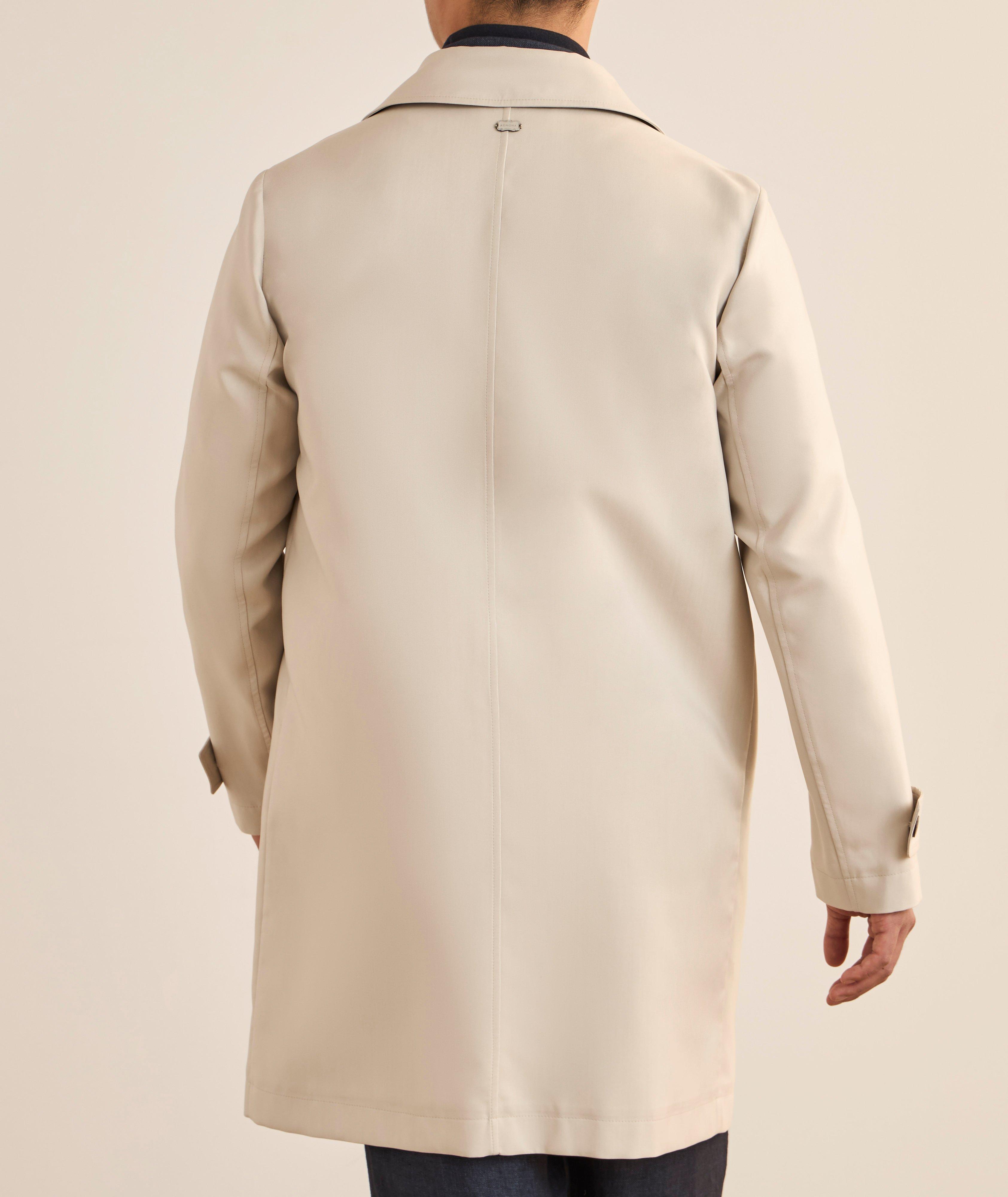 Bonded Silk-Blend Trench Coat image 2