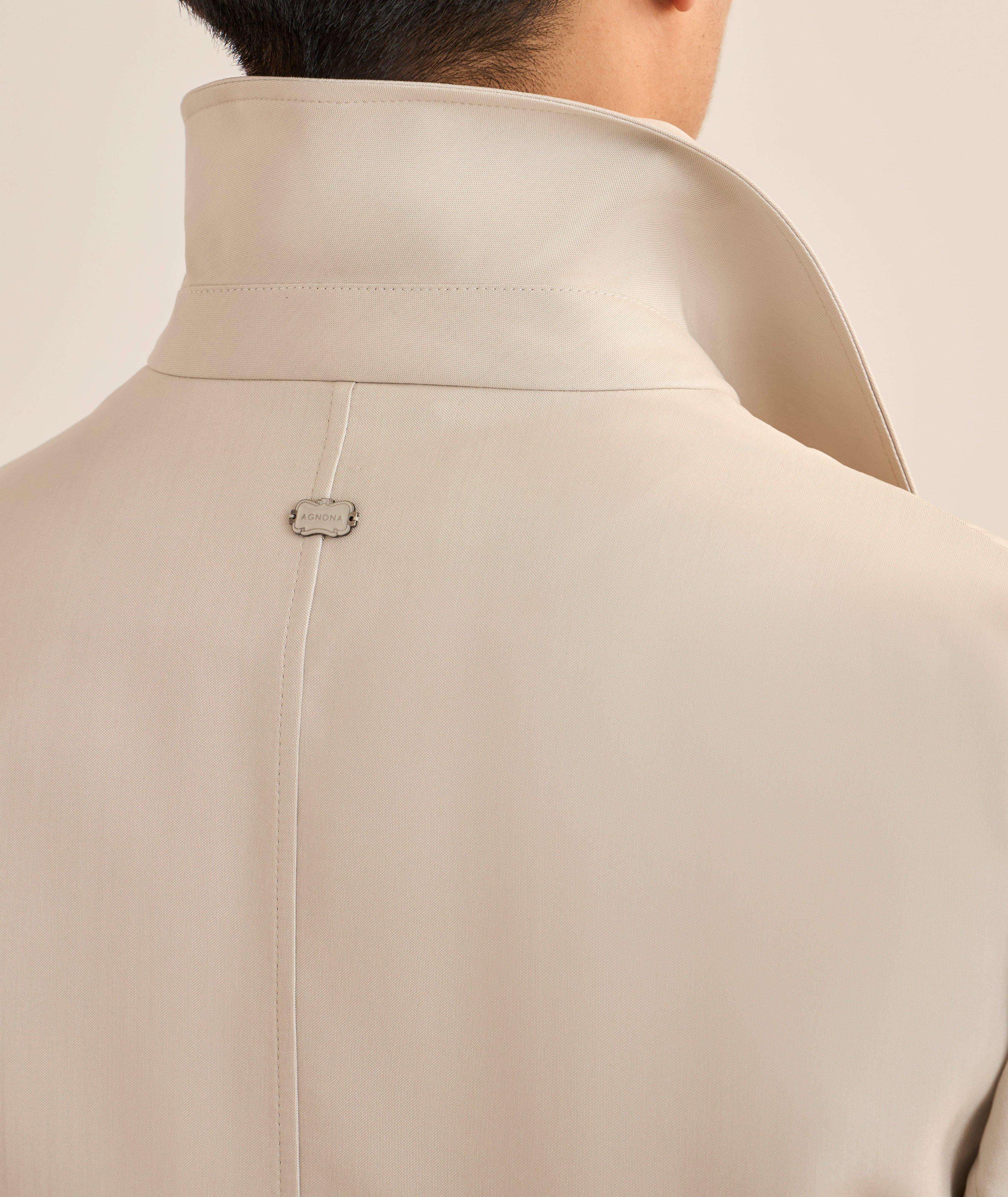 Bonded Silk-Blend Trench Coat image 4
