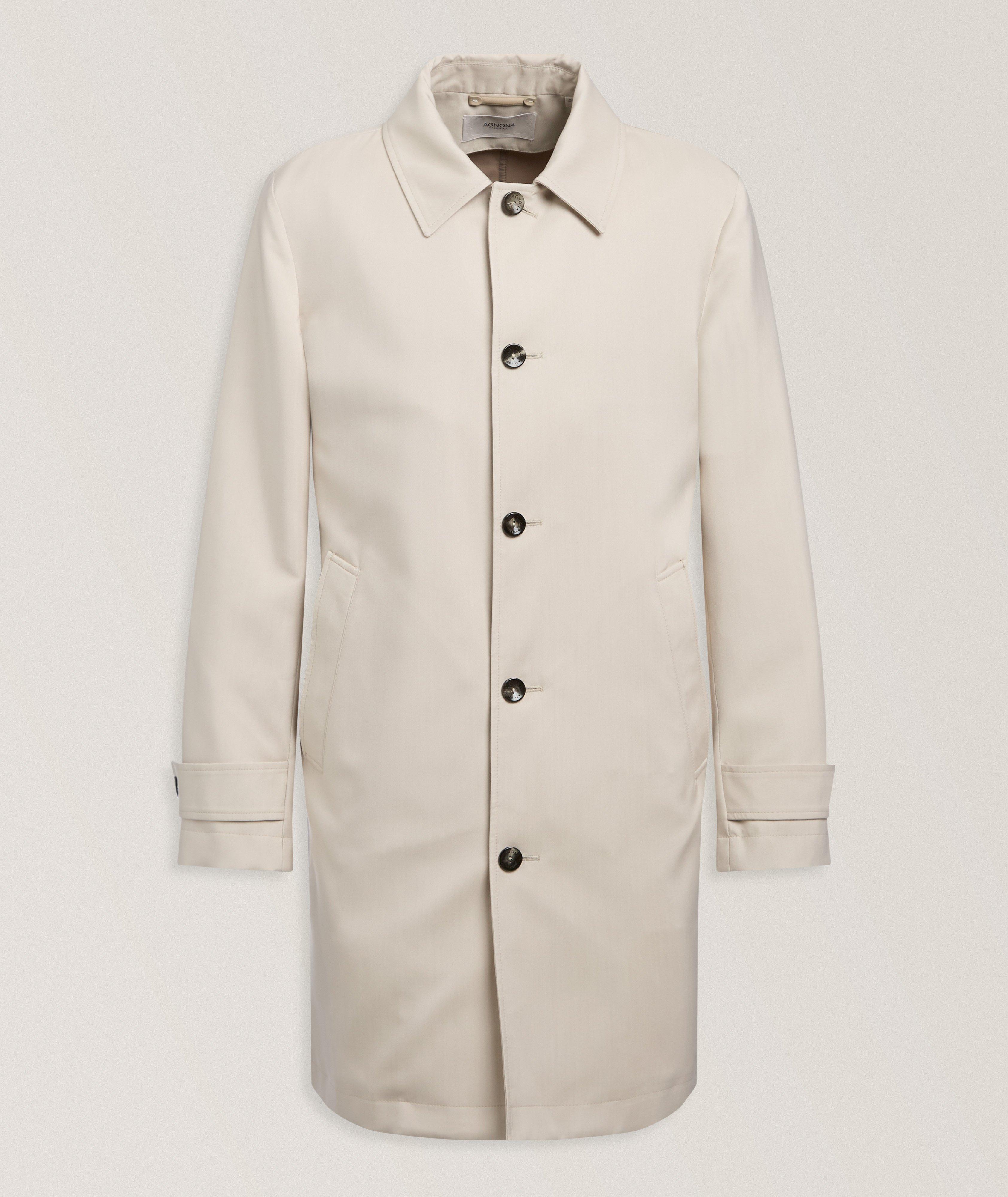 Bonded Silk-Blend Trench Coat image 0