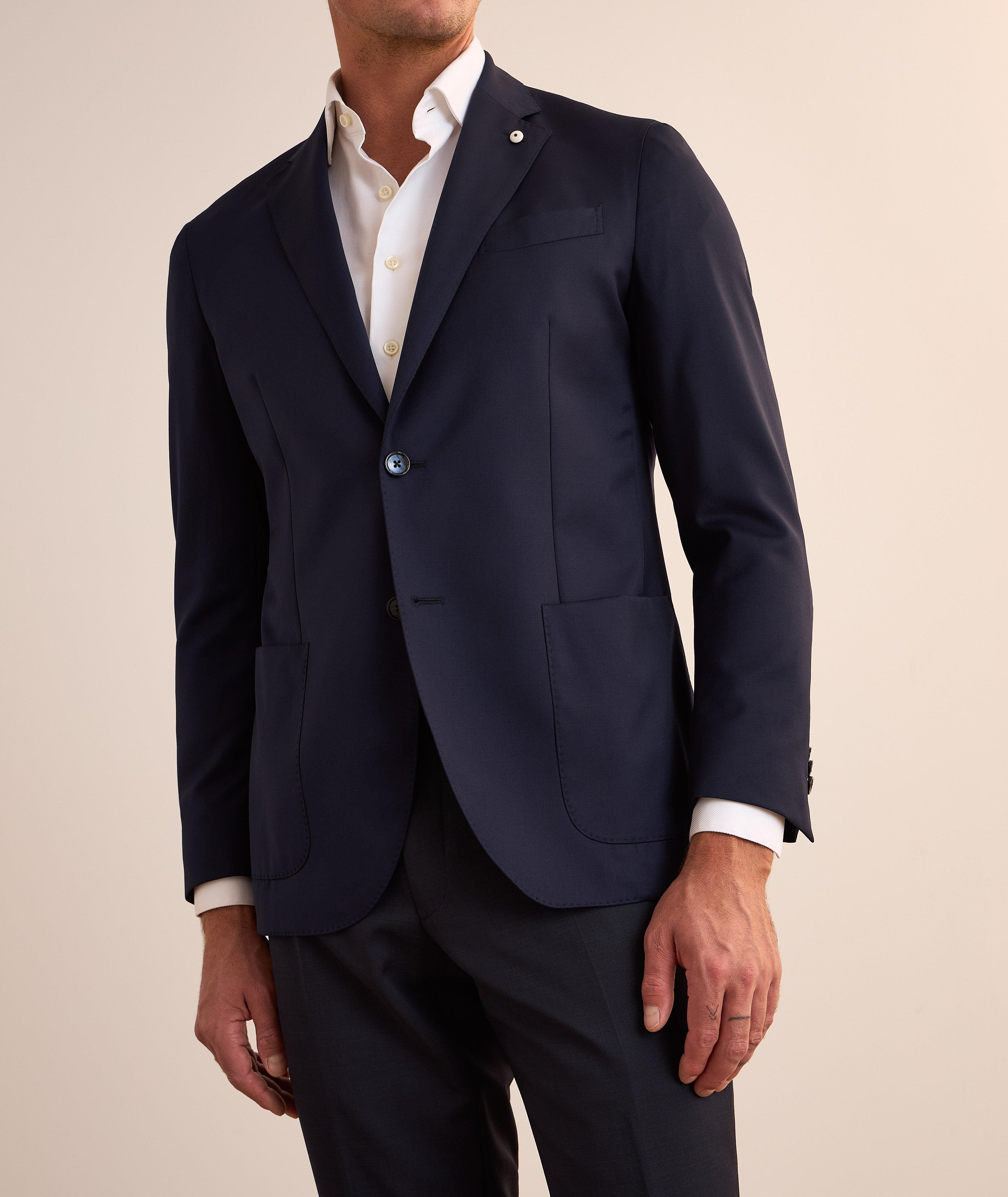 Veston en laine à motif natté image 1