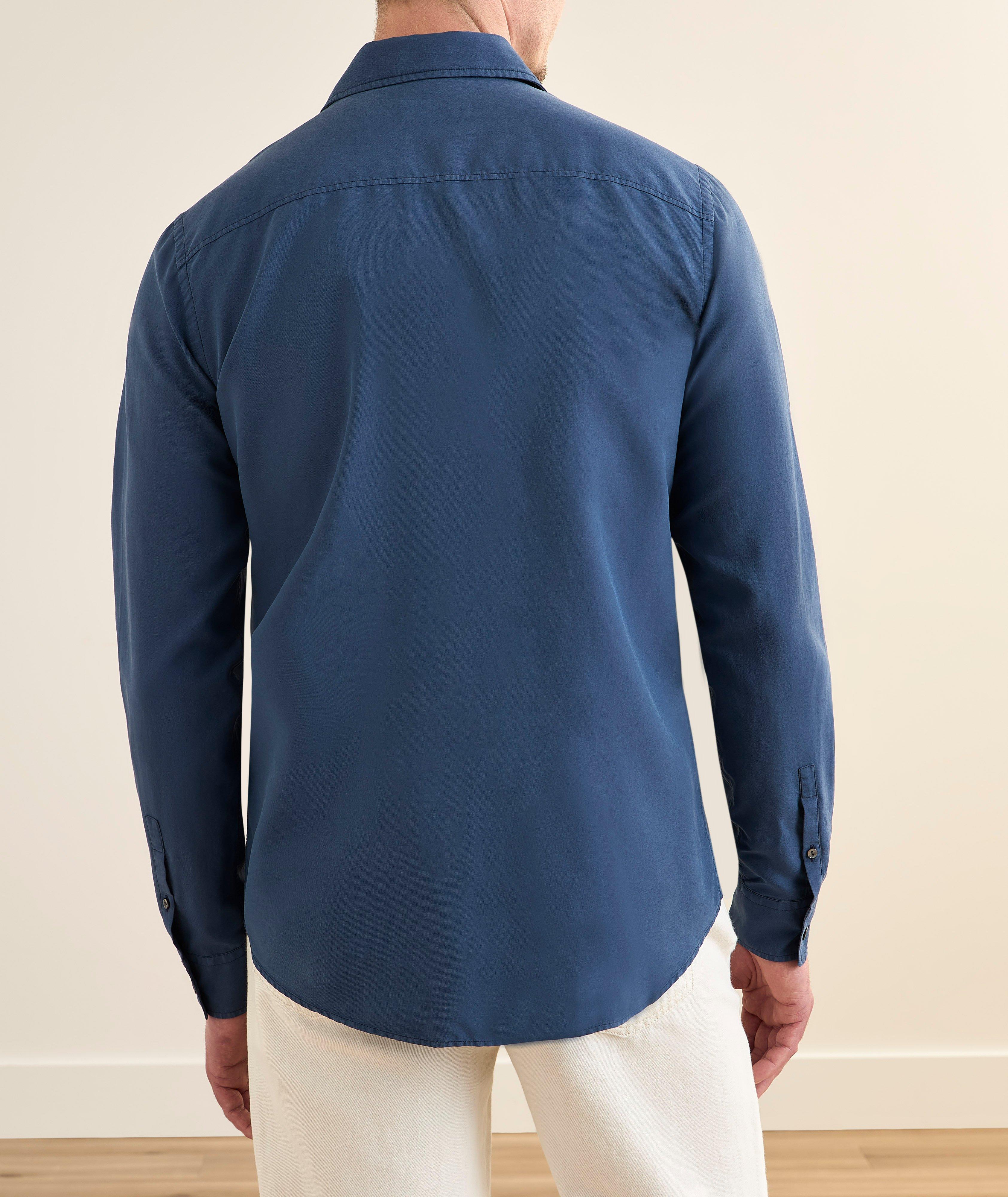 Garment Dyed Cotton-Silk Shirt  image 2