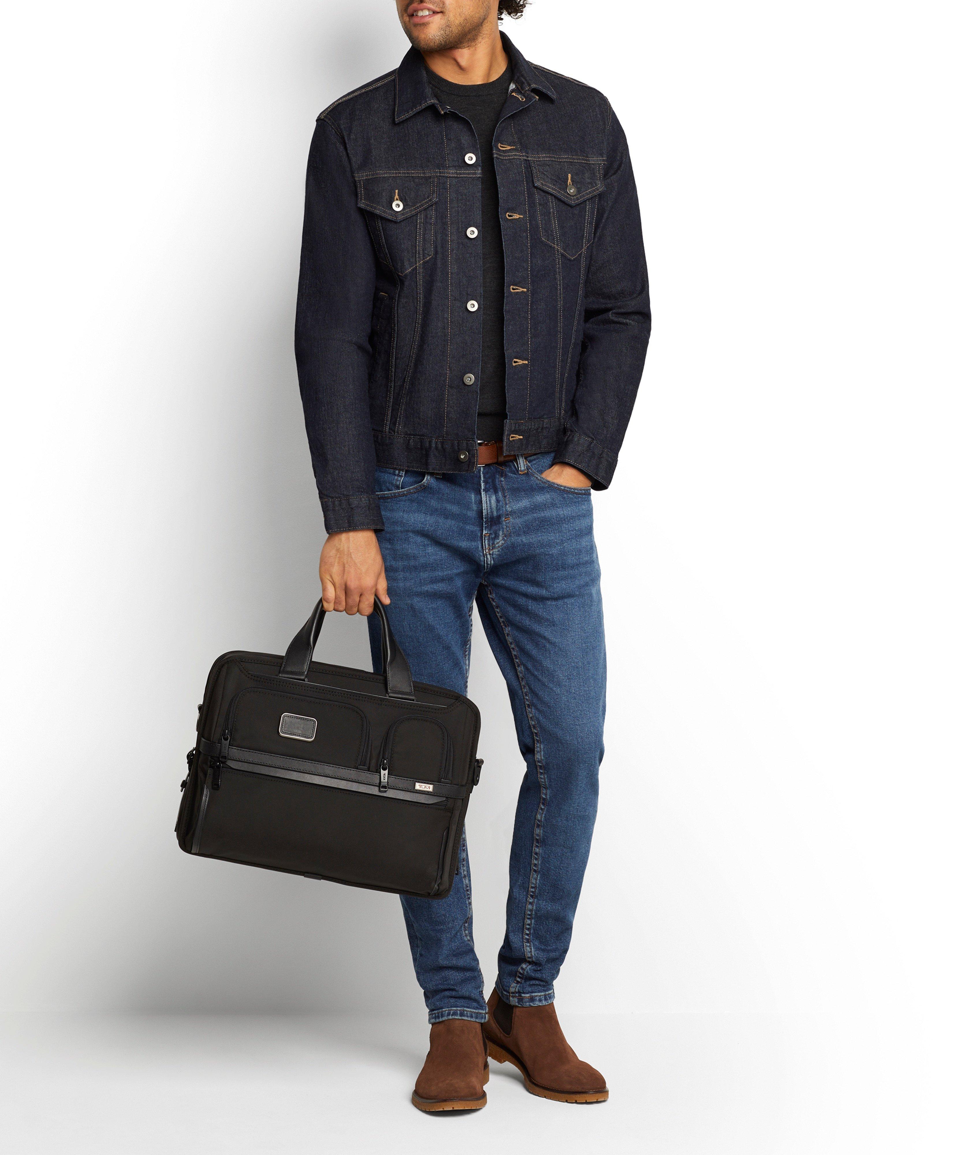 Alpha Expandable Organizer Laptop Briefcase image 2