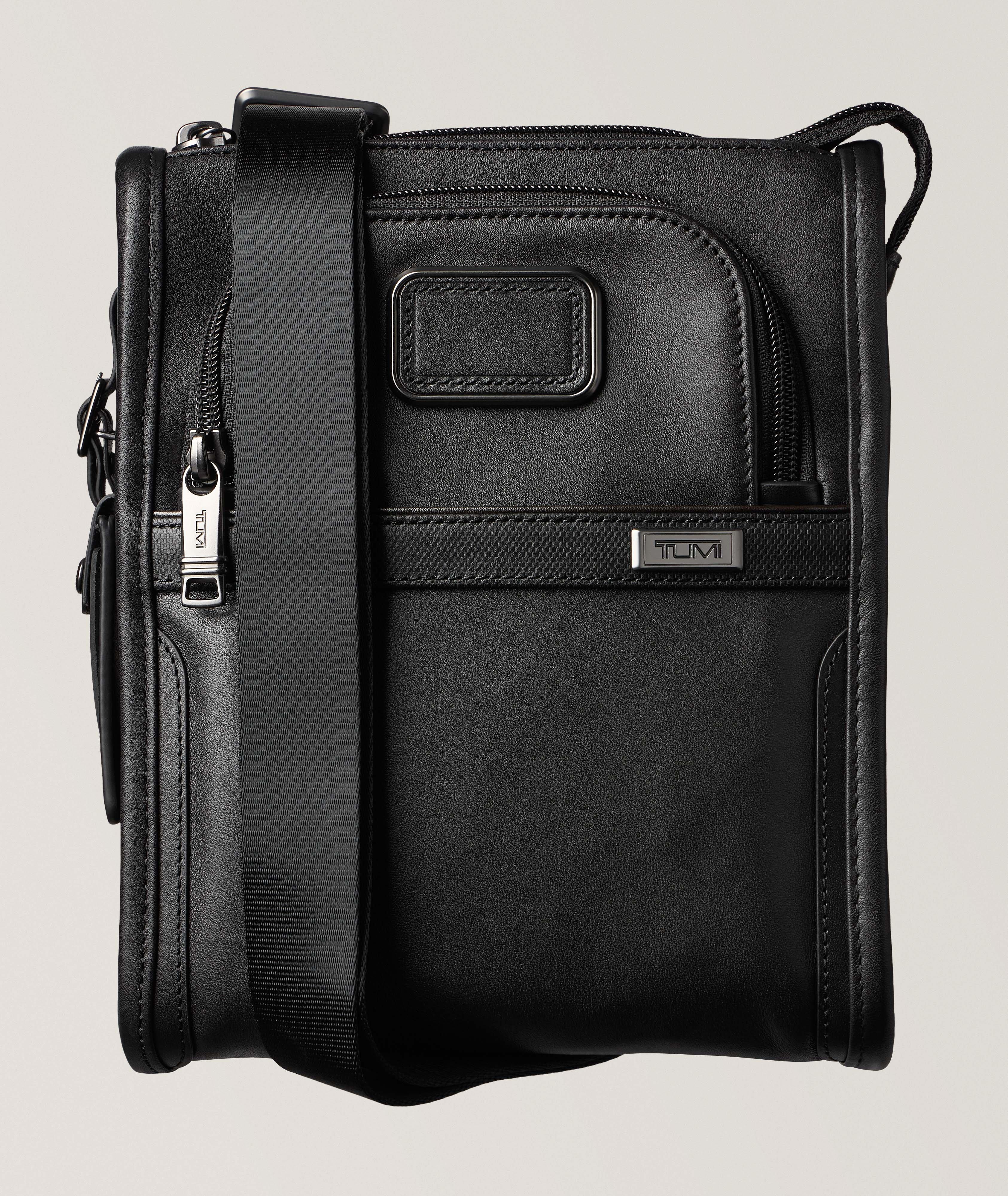 Alpha Small Leather Pocket Bag image 0